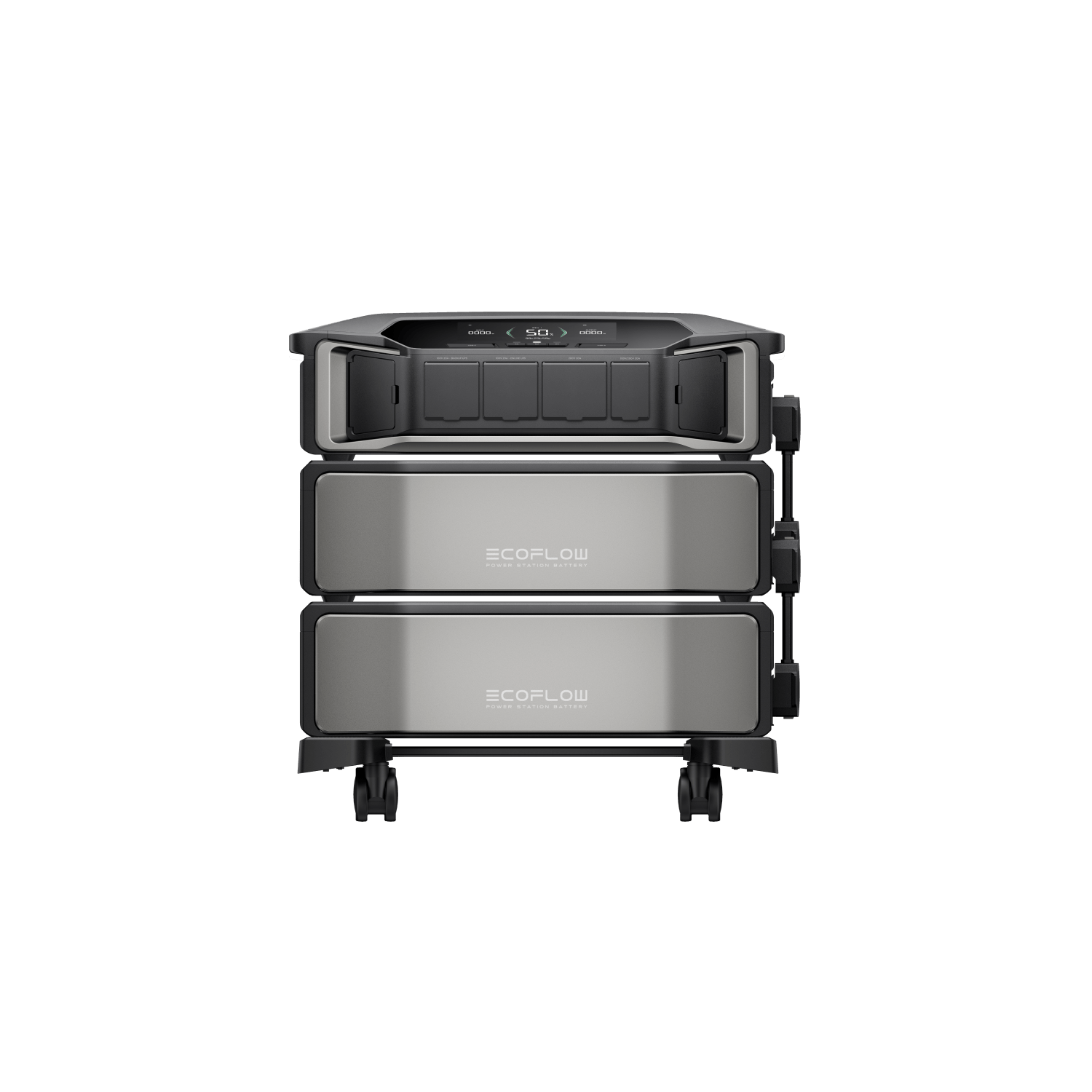 EcoFlow DELTA Pro Ultra Solar Generator Kit with Extra Battery (1 Inverter + 2 Batteries) - Whole Home Backup Power for Emergencies, Camping & Off-Grid Living