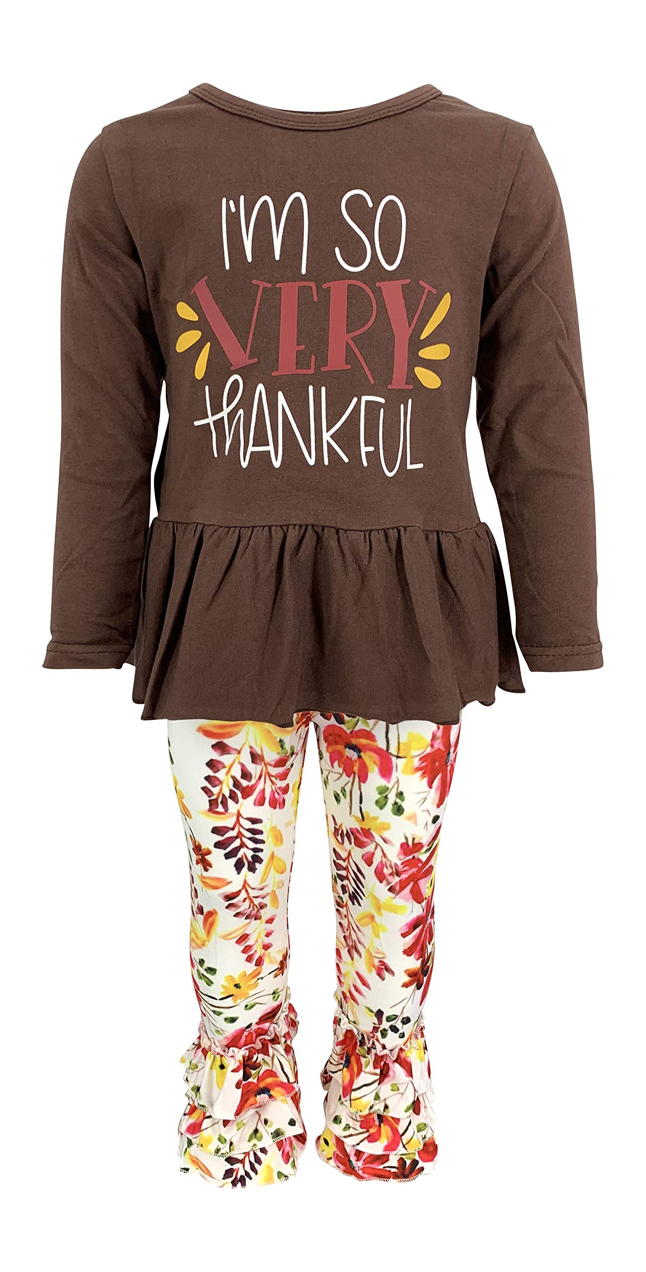 Girls 2-Piece Outfit with Ruffle Leggings & Tunic - Toddler Playwear