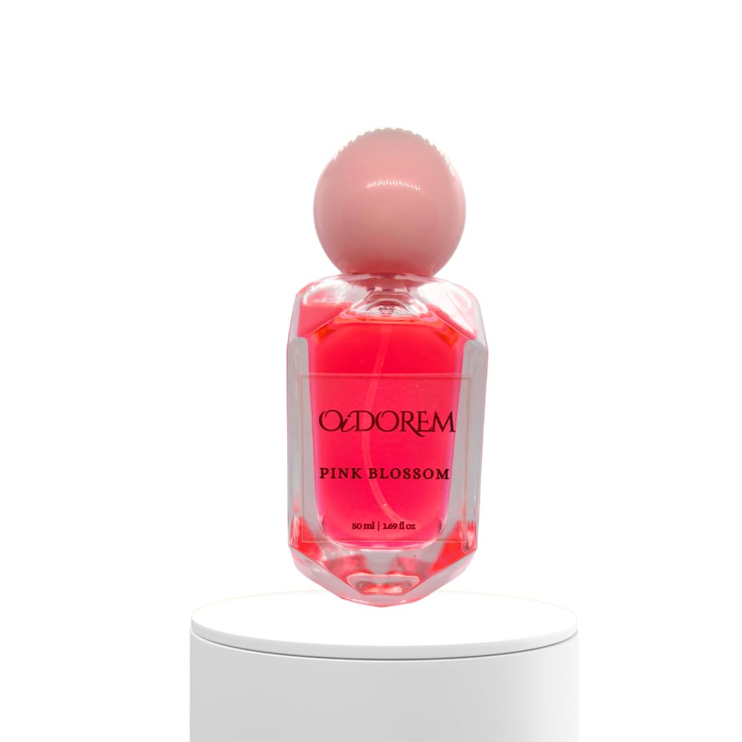 Ozdorem Pink Blossom Perfume for Women - 1.69 fl oz Floral Scent with Pink Pepper & Orange Blossom Notes | Long-Lasting Fragrance for Daily Wear, Date Night & Special Occasions