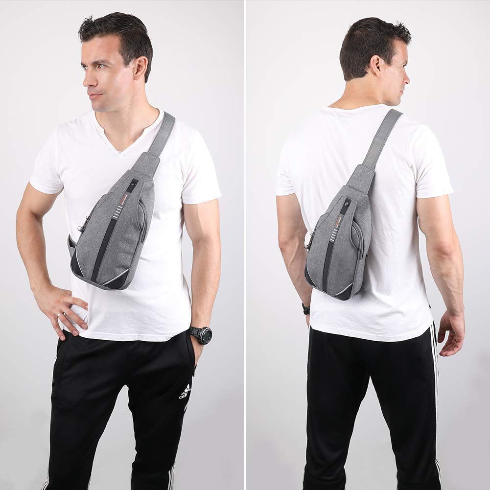 WATERFLY Anti-Theft Crossbody Sling Backpack - Lightweight Chest Shoulder Bag for Travel, Hiking & Daily Commute | Perfect for Men & Women