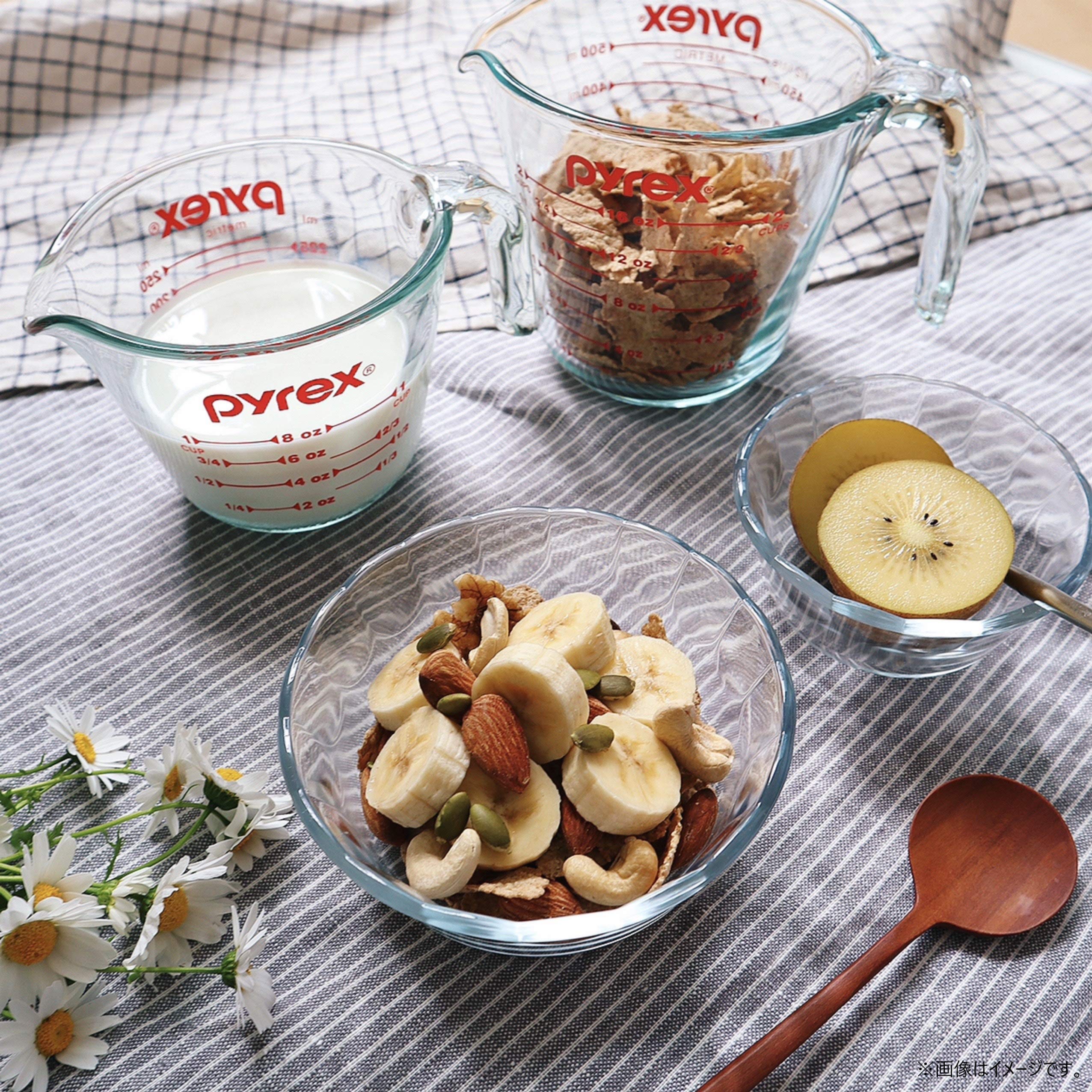 Pyrex CP-1552 Clear Glass Custard Cups Set of 4 - 10.1 fl oz (300 ml) Baking Ramekins for Crème Brûlée, Soufflés, Desserts & Meal Prep - Oven, Microwave & Freezer Safe