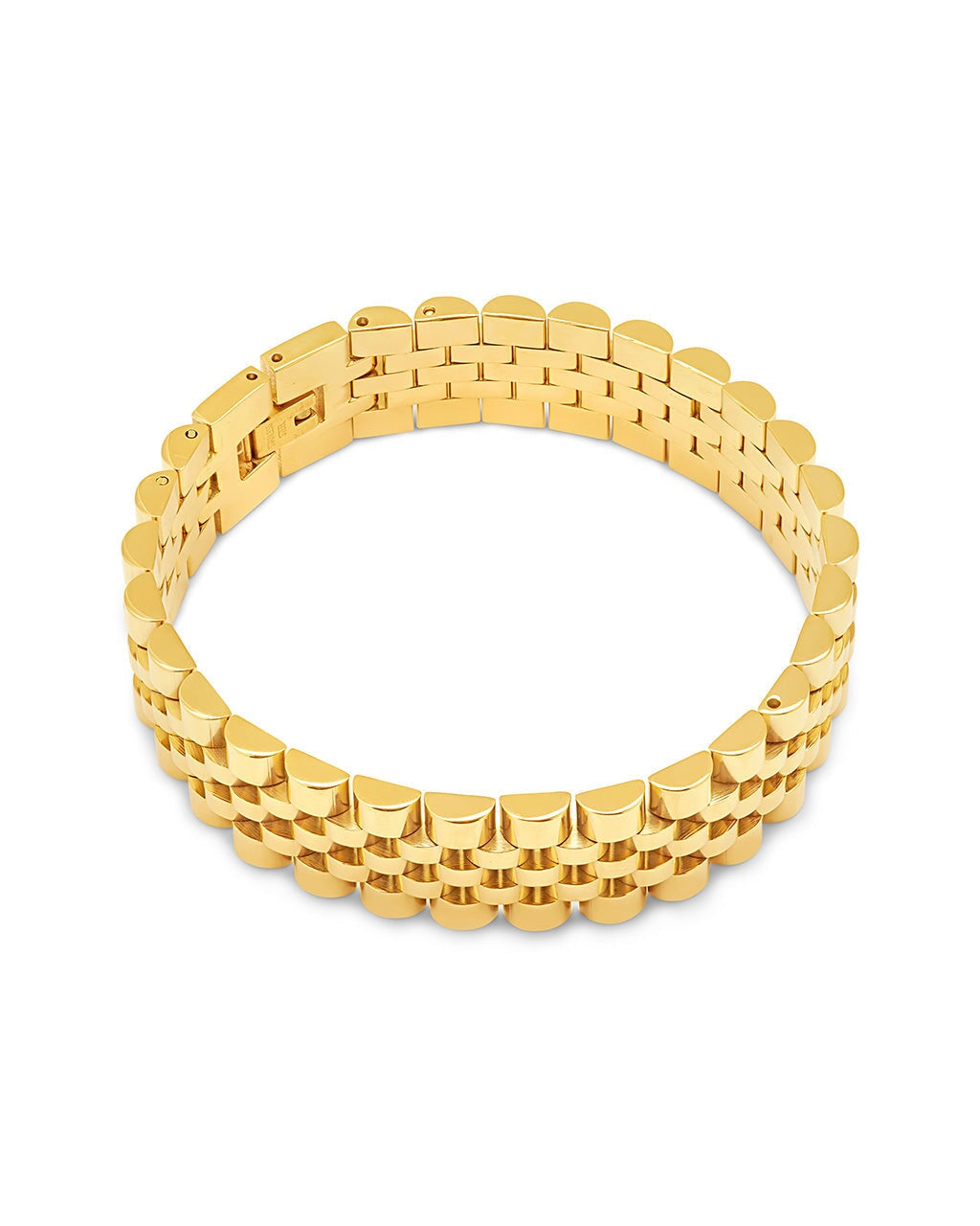 Stylish Men's Watch Band Chain Bracelet - Durable Stainless Steel Adjustable Wristband for Casual & Formal Wear - Perfect for Business, Parties & Everyday Fashion Accessories