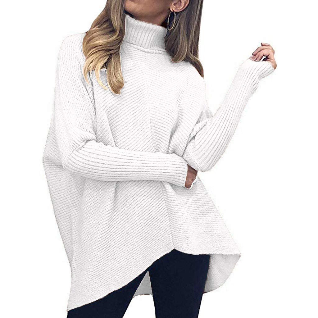 Eduavar Women's Chunky Knit Turtleneck Sweater - Oversized Casual Long Sleeve Pullover Top for Fall & Winter | Cozy Office Wear, Weekend Outfits, Holiday Fashion