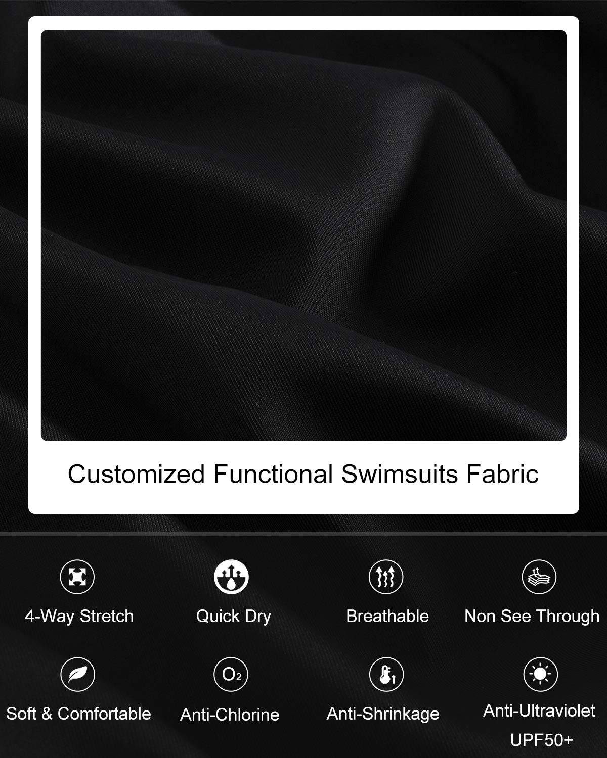 V Neck Ruching Swimsuits for Women - Tummy Control Beachwear for Swimming & Sunbathing