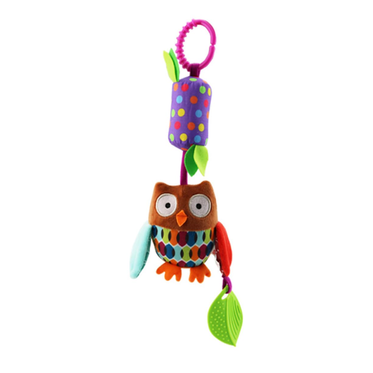 SHOWERORO 3-Piece Rotating Baby Rattle Toy Set - Animal-Themed Bells for Infants & Toddlers - Perfect for Nursery, Playtime & Early Learning Development