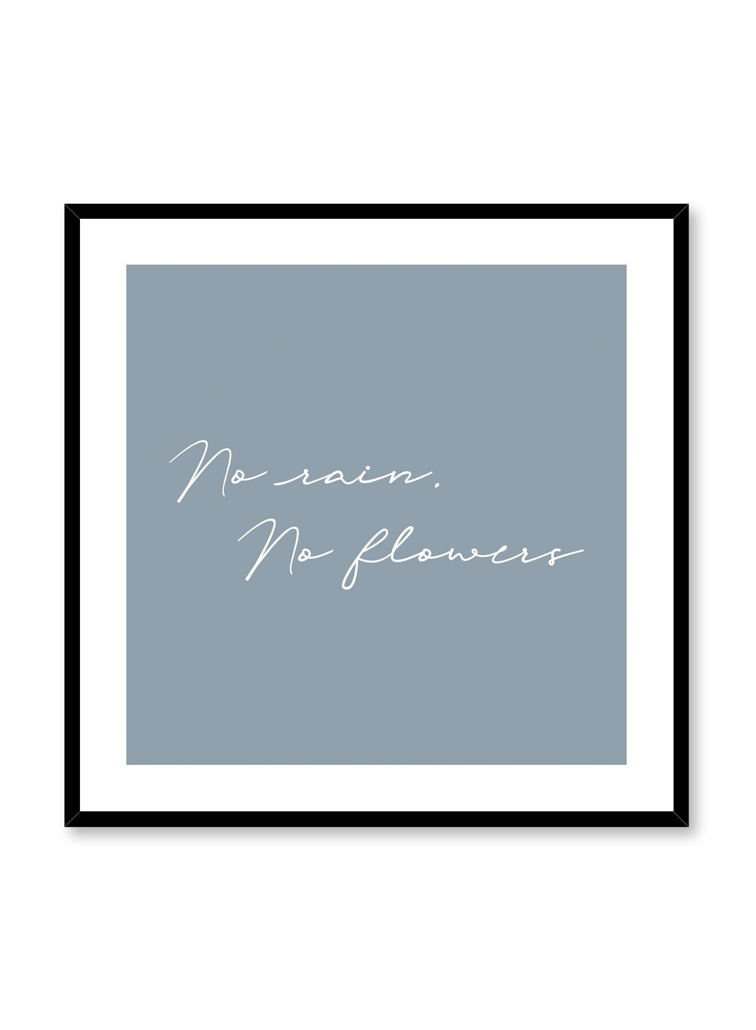 No Rain in Blue - Premium Quality Poster for Home & Office Decor | Wall Art for Living Room, Bedroom, or Gift