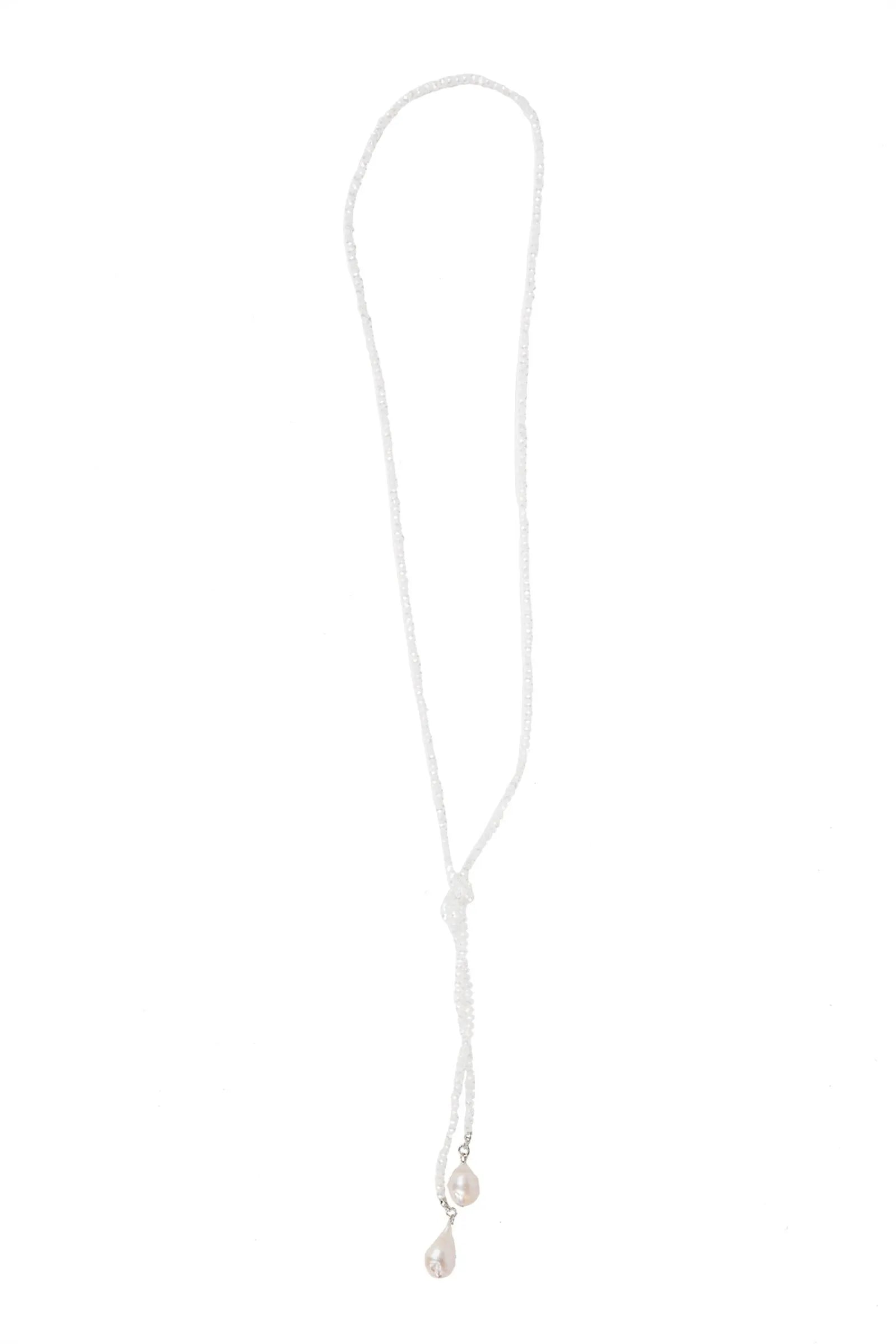 Elegant Baroque Knotted Pearl Drop Necklace for Women - Vintage Style Jewelry Gift for Bridal, Party & Special Occasions