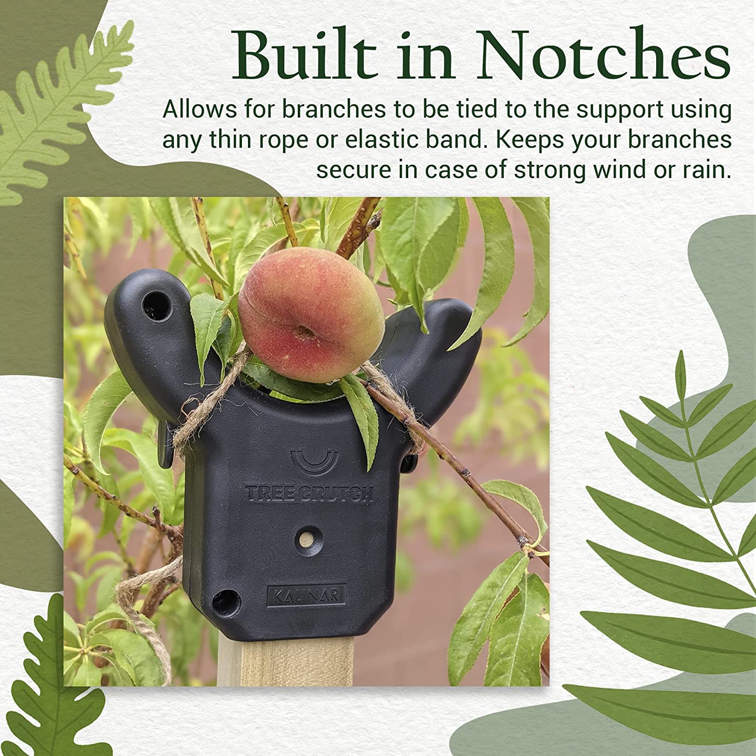 Heavy Duty Tree Crutch - 10-Pack Sturdy Fruit Tree Branch Support for Apples, Peaches & Citrus - Prevents Breakage from Heavy Fruit & Snow Load - Compatible with 2x2 Lumber, T-Bars & Garden Stakes - Perfect for Orchards, Backyard Fruit Trees & Winter Protection