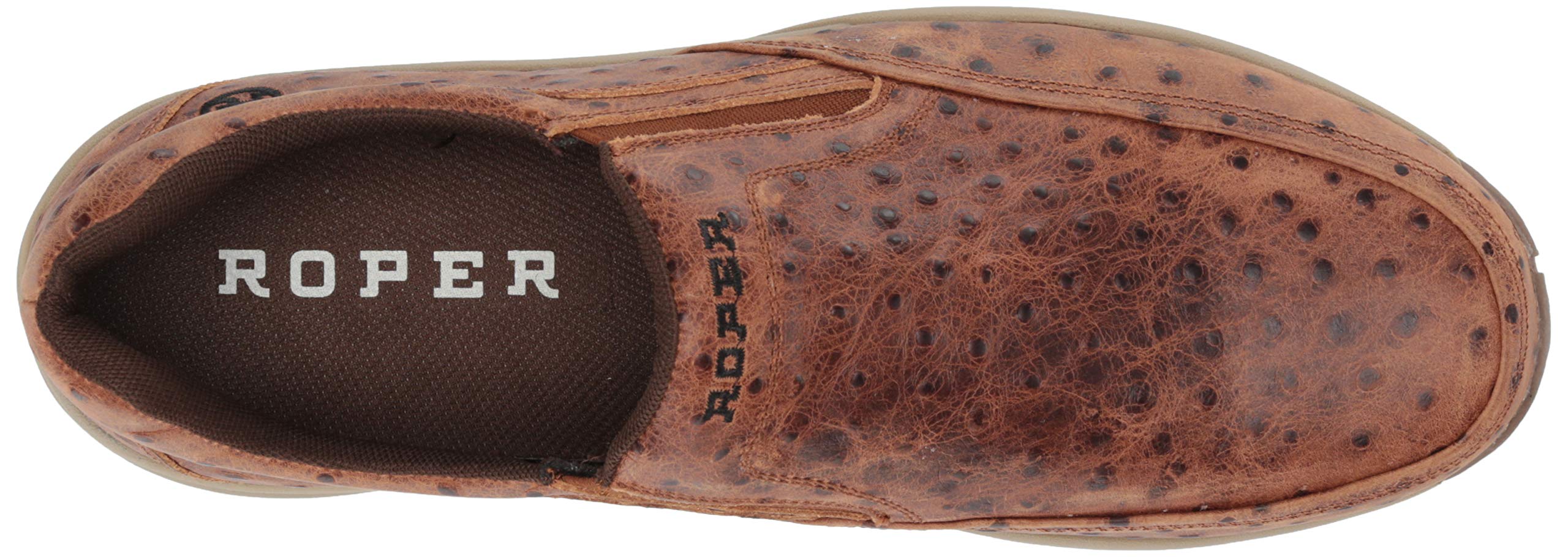 ROPER Men's Ulysess Slip-On Casual Loafers - Comfortable Brown Leather Shoes for Walking, Office & Everyday Wear