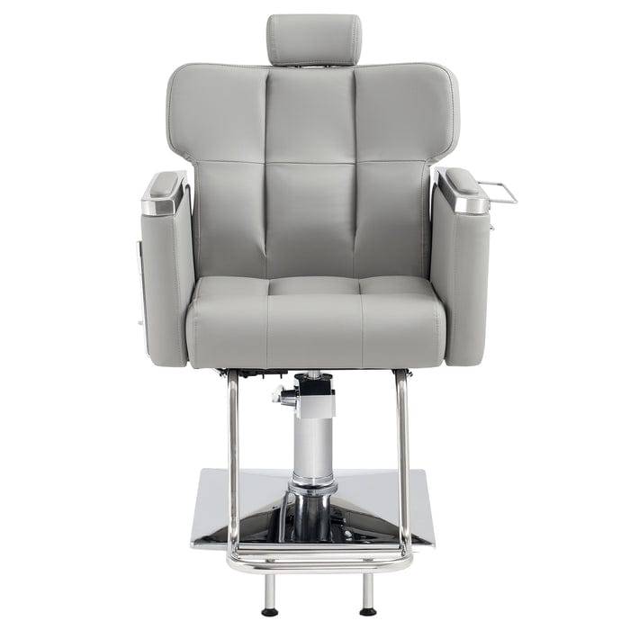 Professional Lilian All-Purpose Barber Chair for Hair Salons & Home Use - Heavy Duty Hydraulic Styling Chair with Adjustable Height & Swivel Base