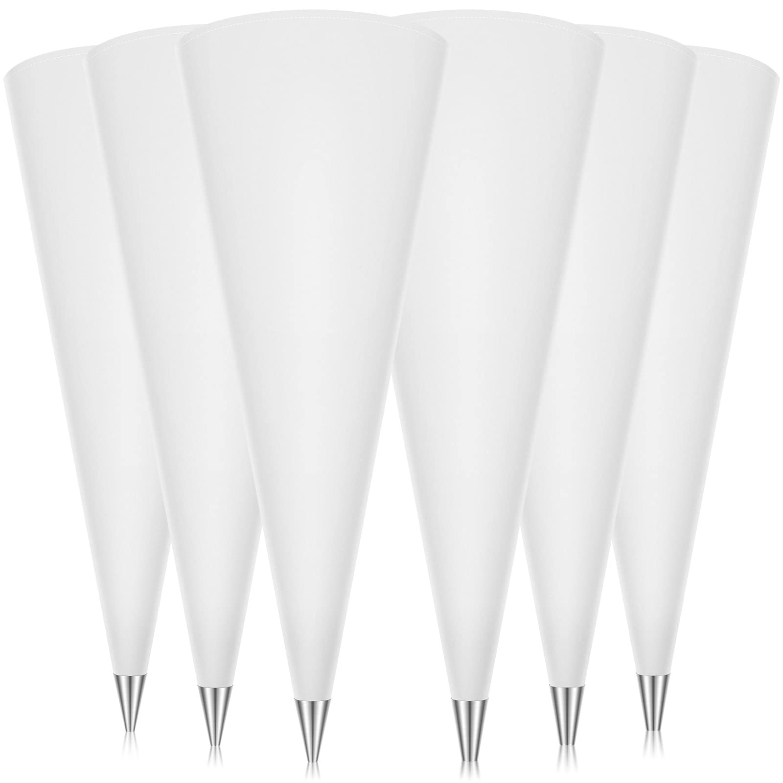 6-Piece Heavy Duty Masonry Grout Bag Set with 6 Puncture-Resistant Tips (2 Sizes) - 11.22 x 22 Inch Tile & Mortar Application Tool for Professional Tile Installation - Perfect for DIY Home Renovation and Construction Projects