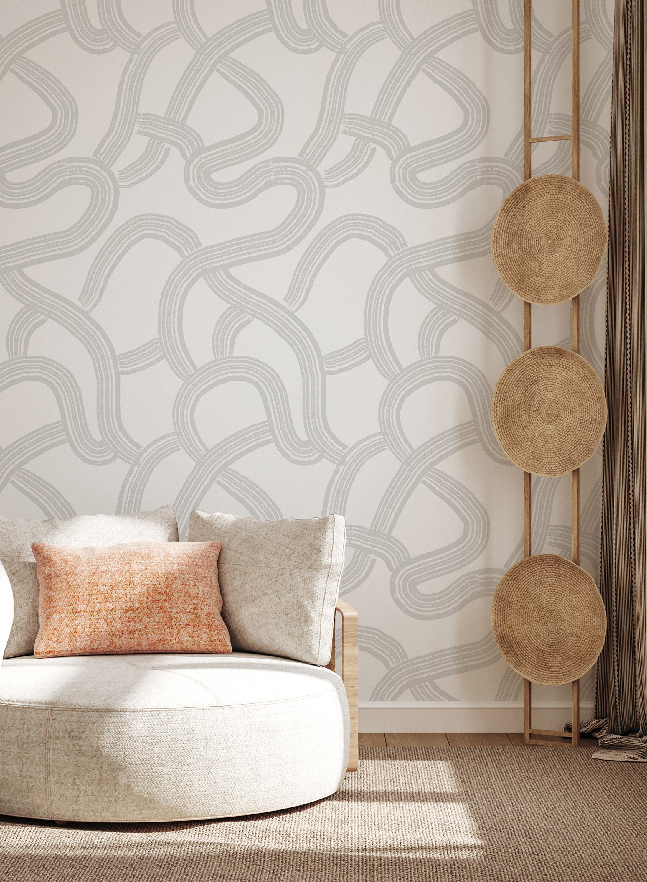 Kyoto Inspired Wallpaper - Japanese Traditional Floral Design for Home & Office Decor | Perfect for Living Room, Bedroom, and Study