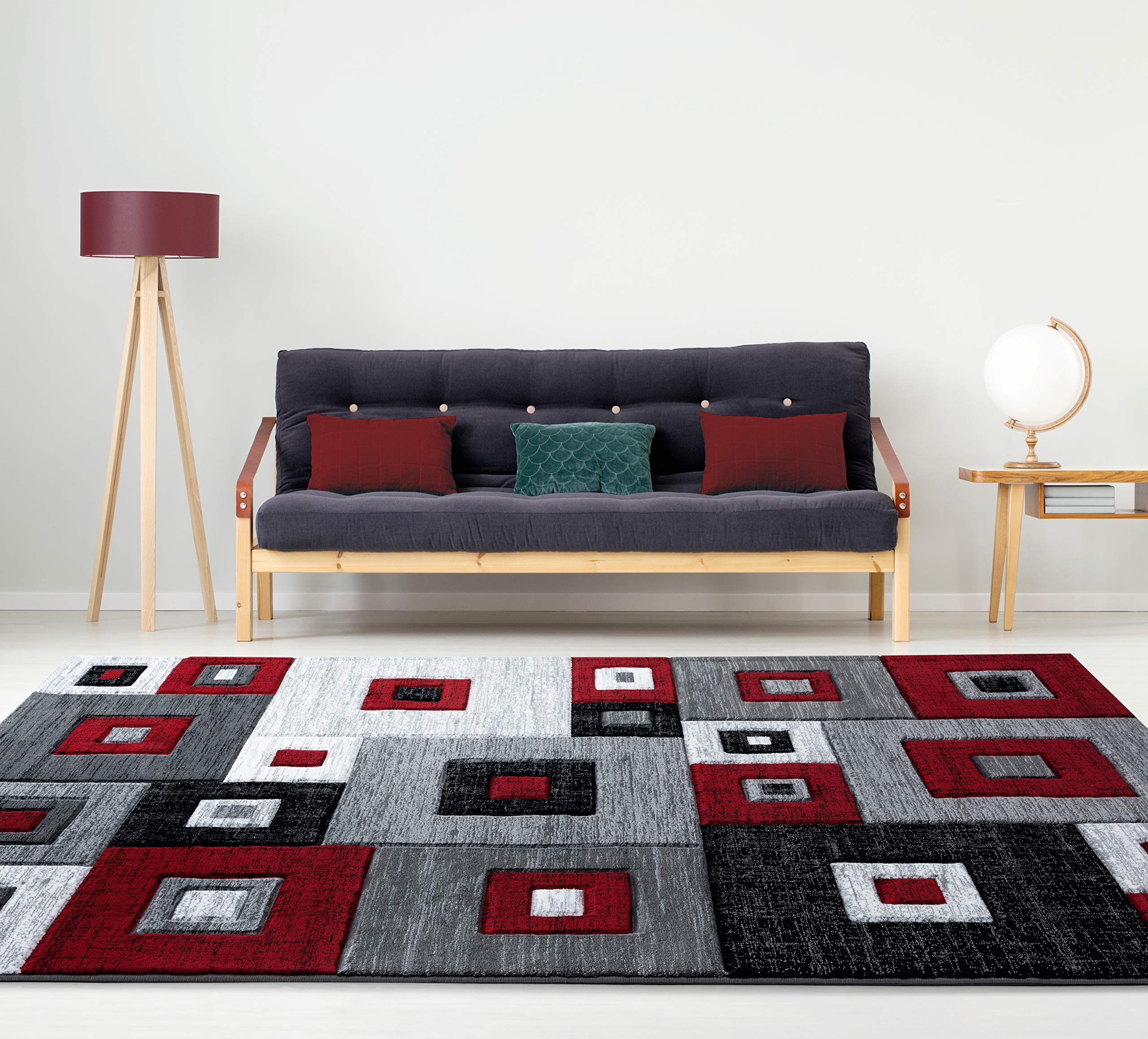 United Weavers of America Bristol Cicero Red Round Area Rug 7'10