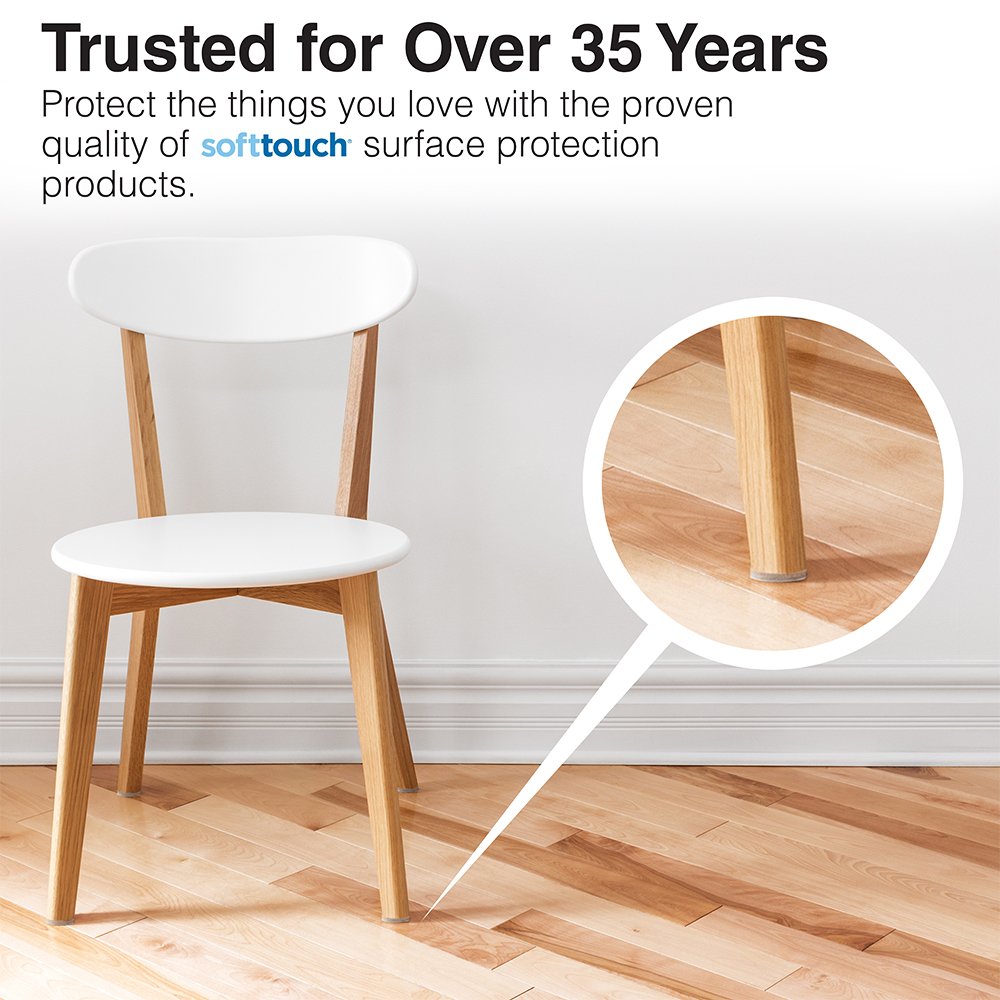 Self-Adhesive 3/4 Inch Round Furniture Felt Pads (20-Pack, Oatmeal Color) - Protect Hardwood Floors, Tile & Laminate from Scratches - Perfect for Chairs, Tables & Cabinet Legs