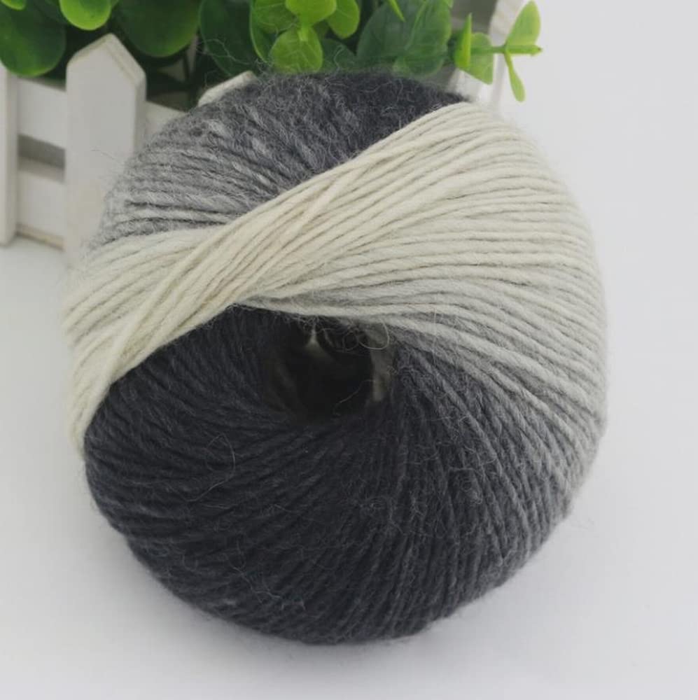 Luxury Handpainted Soft Wool Knitting Yarn - Premium Crochet Thread for DIY Scarf, Sweater & Crafts (25 Vibrant Colors) - Perfect for Winter Knitting Projects & Handmade Gifts