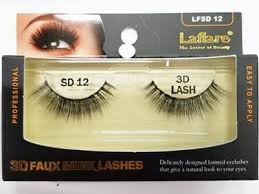 LA FLARE Faux Mink Lashes - Natural Looking False Eyelashes (Style SD12) for Everyday Wear & Special Occasions