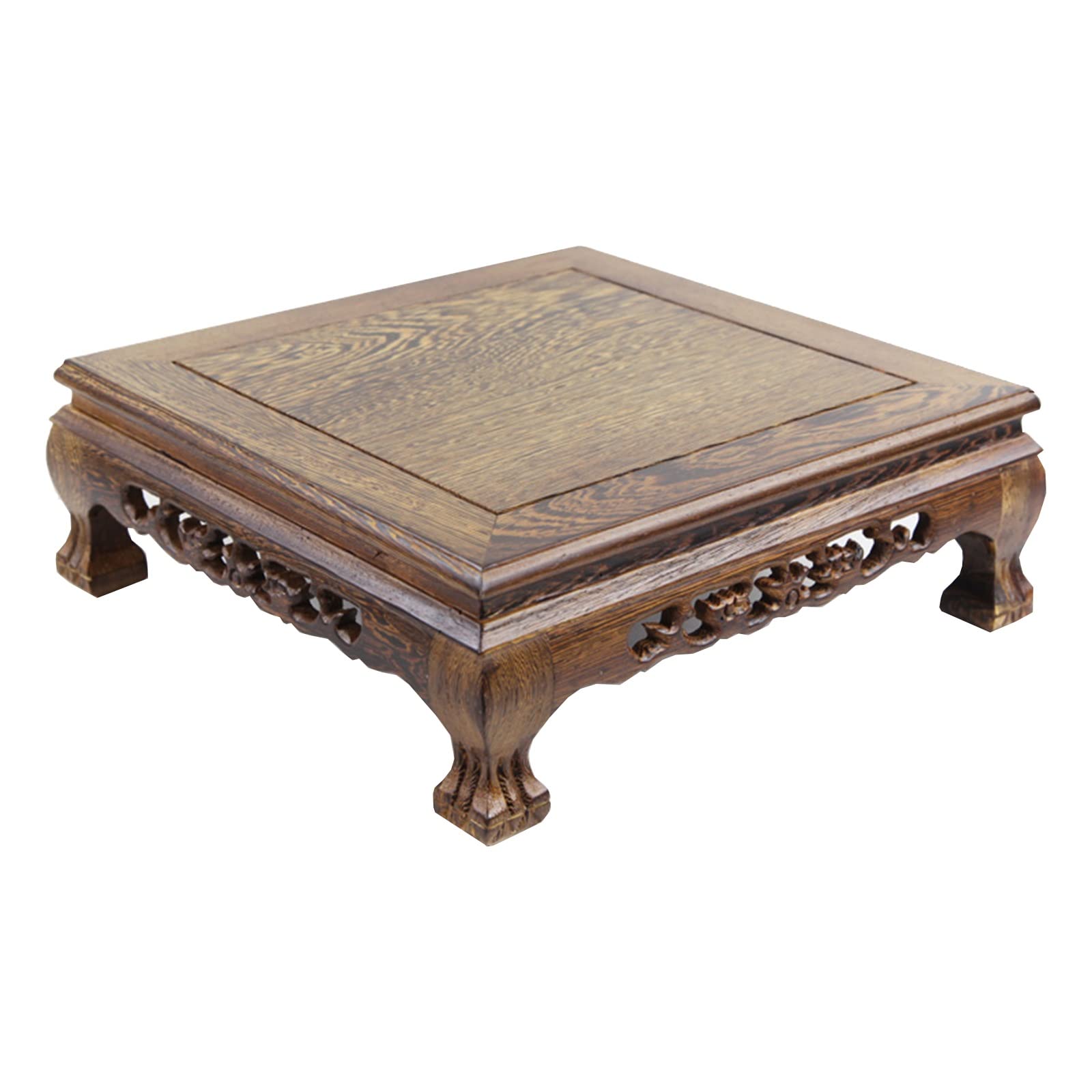 SHATONG Wooden Meditation Altar Table - Small Puja Buddhist Table for Floor Sitting, Minimalist Low Coffee Table | Perfect for Zen Decor, Yoga Room & Living Room