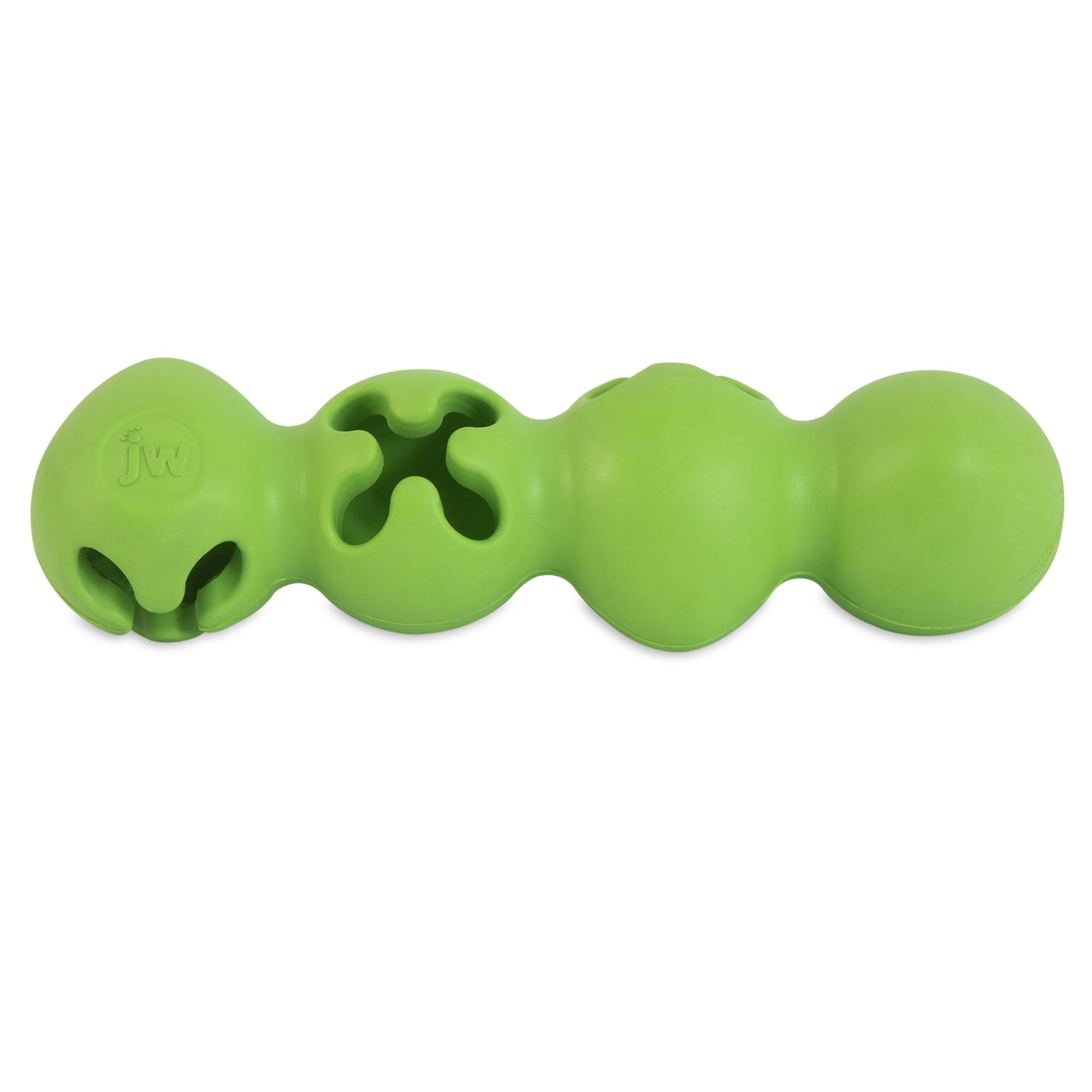 JW Playbites Caterpillar Treat Dispenser Toy - Interactive Dog Puzzle Feeder for Mental Stimulation & Slow Eating - Perfect for Small to Medium Dogs During Training, Playtime or Mealtime