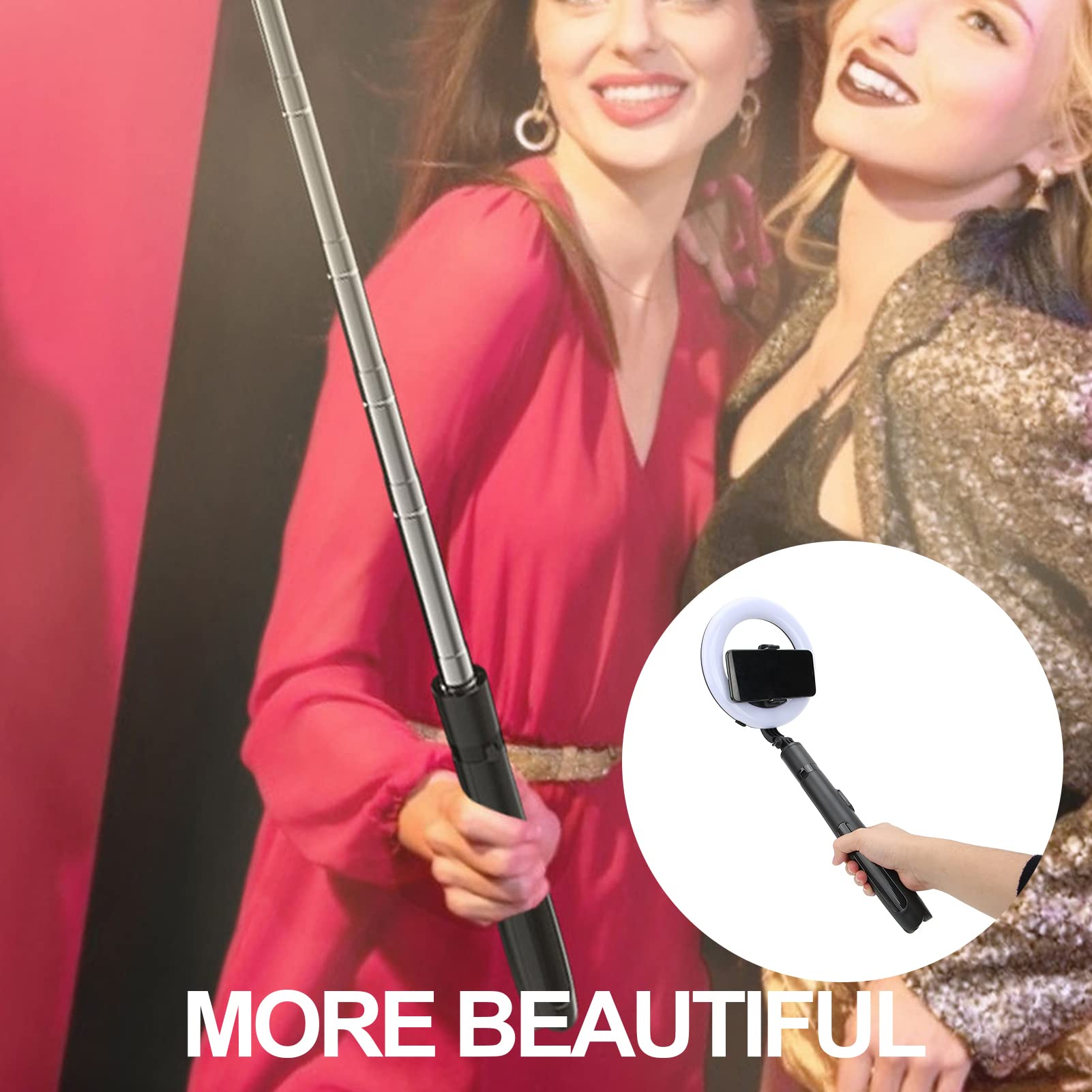 8 Inch LED Ring Light with Adjustable Tripod & Phone Holder - Perfect for Live Streaming, Video Shooting, YouTube, TikTok & Makeup (Dimmable, 3 Color Temperatures) - Ideal for Content Creators, Vloggers & Beauty Enthusiasts