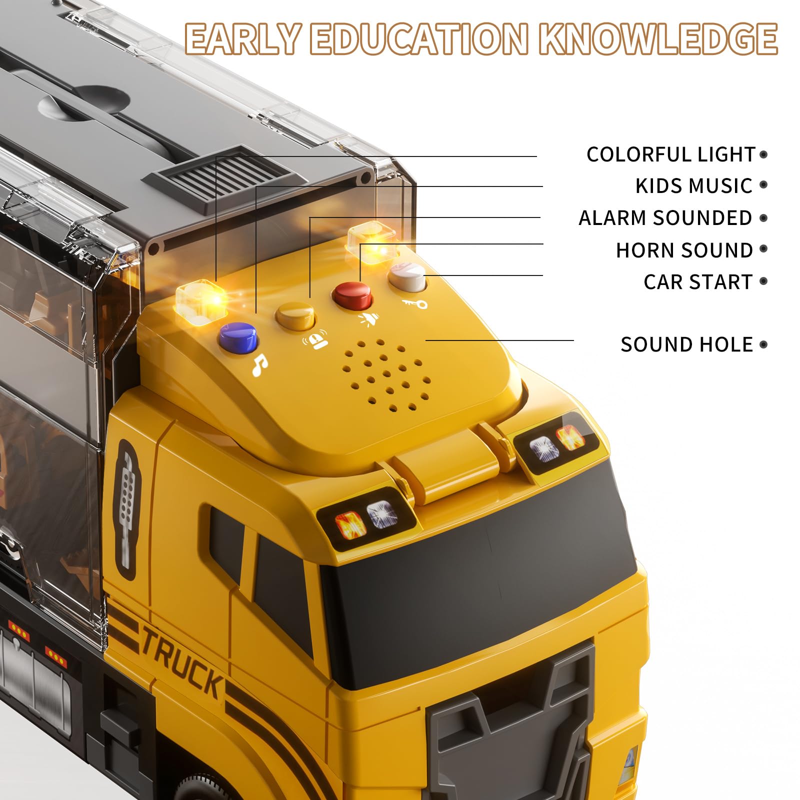 TEMI 12-Piece Die-Cast Metal Construction Truck Toy Set with Play Mat - Dump Truck, Excavator & Carrier Vehicles for Kids Ages 3-6 - Perfect for Indoor/Outdoor Play, Birthday & Christmas Gifts for Boys & Girls