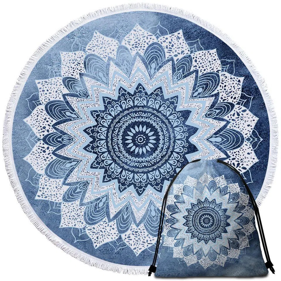 Premium Bali Blue Surf Towel with Backpack - Quick Dry, Sand-Free Beach Towel for Surfing, Swimming & Travel - Perfect for Beach, Pool & Outdoor Adventures
