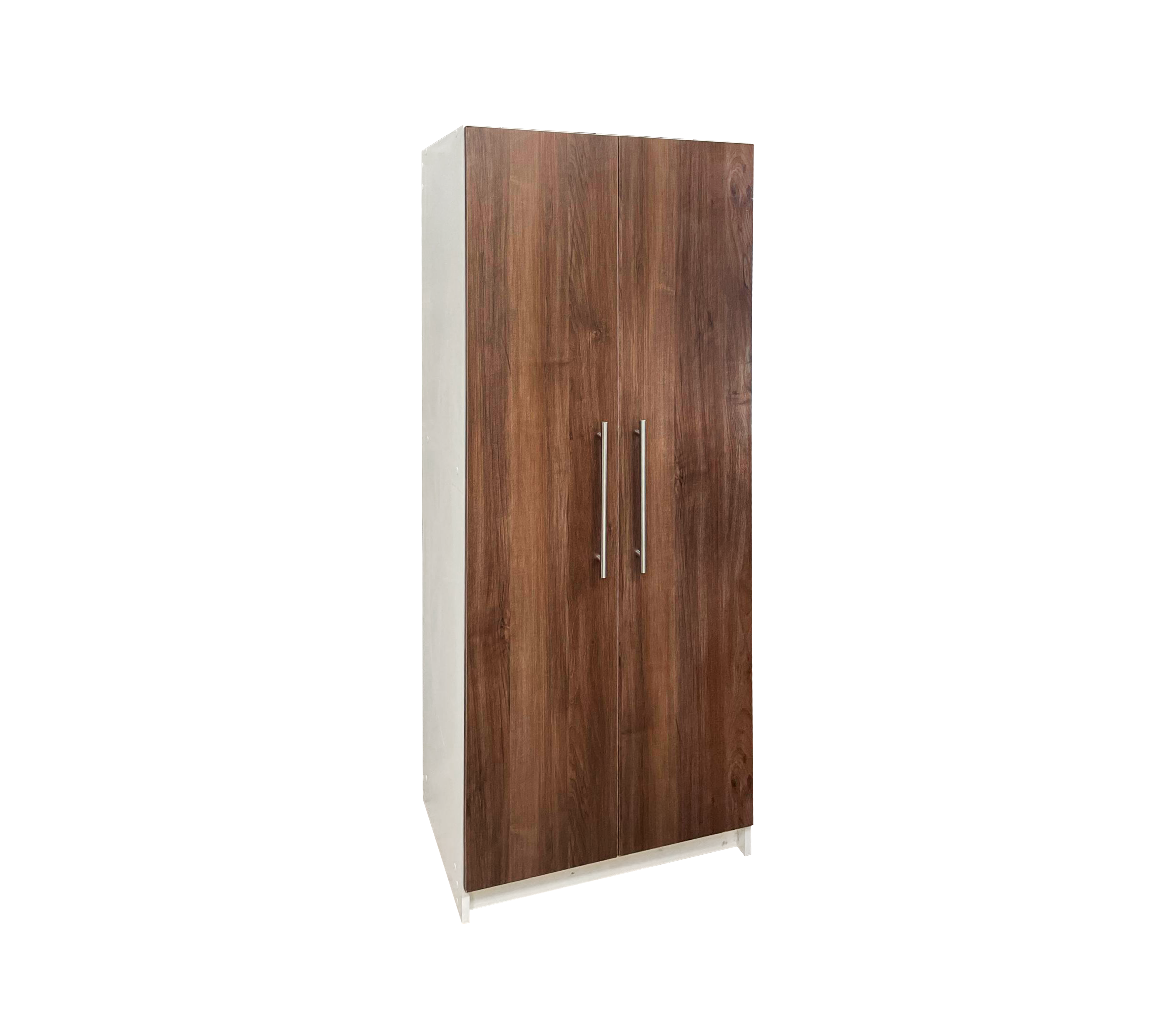 Powerfik 2-Door Pantry Cabinet - Spacious Storage for Kitchen, Dining Room, or Garage Organization (White/Black) - Perfect for Storing Food, Dishes & Household Supplies