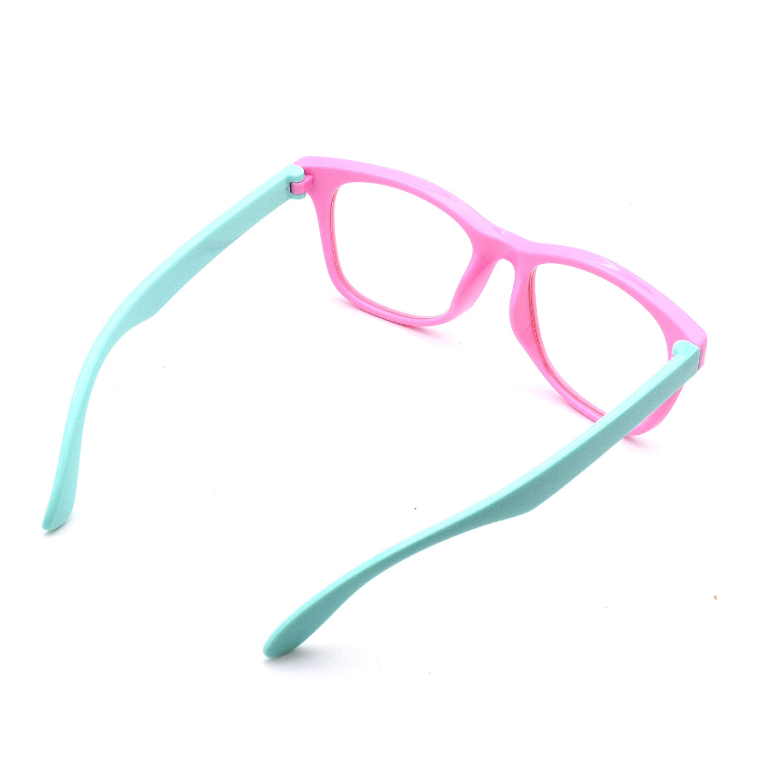 Blue Light Blocking Glasses for Kids Age 4-13 - Flexible Computer & Gaming Glasses for Boys and Girls - Reduce Eye Strain for Online Classes, Screen Time & Digital Devices