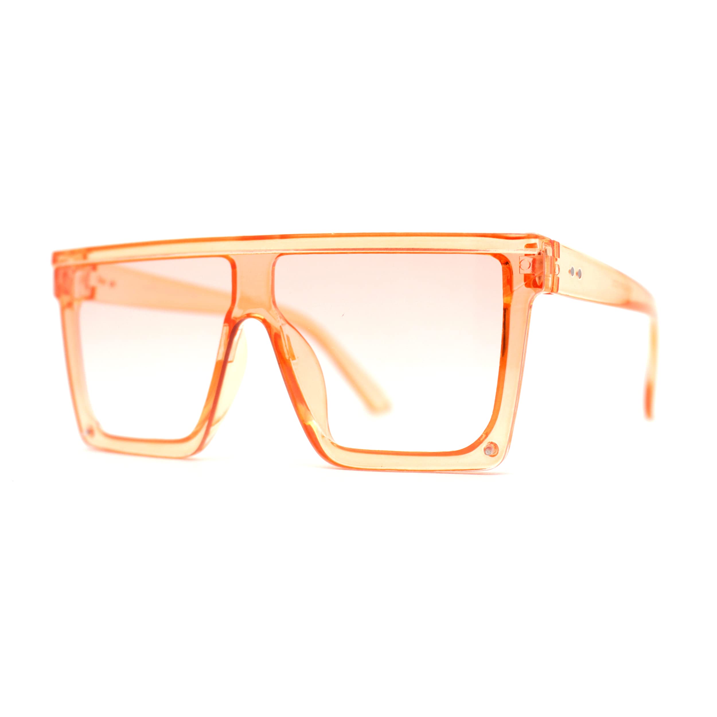 Girls Candy Color Flat Top Shield Diva Sunglasses for Kids - Trendy UV Protection Shades for Outdoor Play, Beach & Summer Fashion