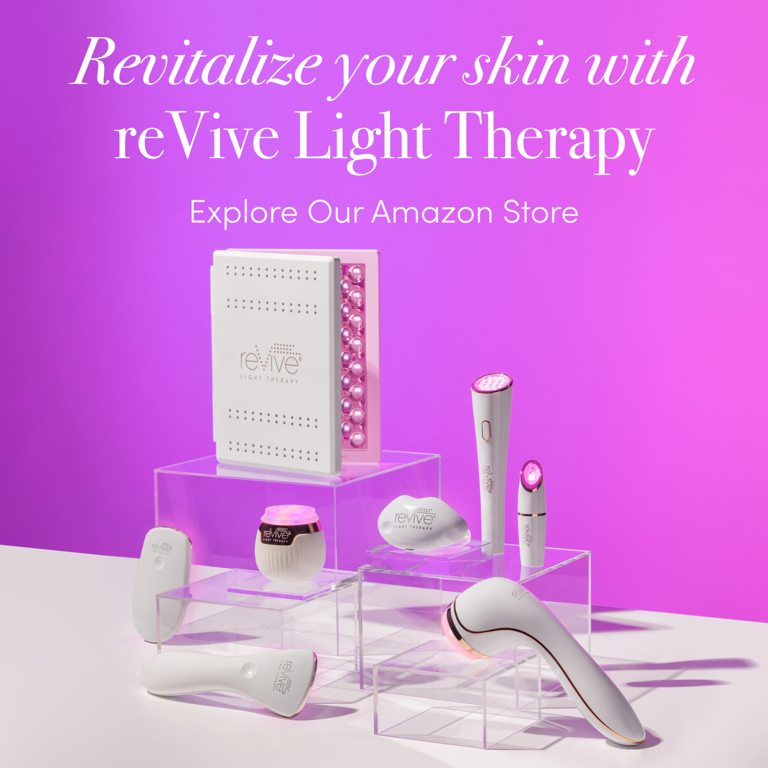 Revive LED Technologies Lux Collection Soniqué Mini Sonic Facial Cleansing Brush with Red & Blue Light Therapy - Reduces Acne & Wrinkles, Deep Pore Cleanser for Sensitive Skin | Perfect for Daily Skincare Routine & Travel