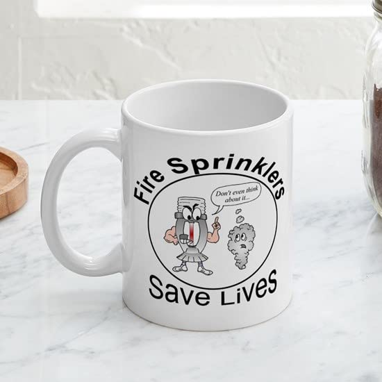 11 oz (325 ml) Ceramic Coffee Mug - Think Mugs by CafePress | Perfect for Office, Home & Gifts | Durable & Stylish Drinkware