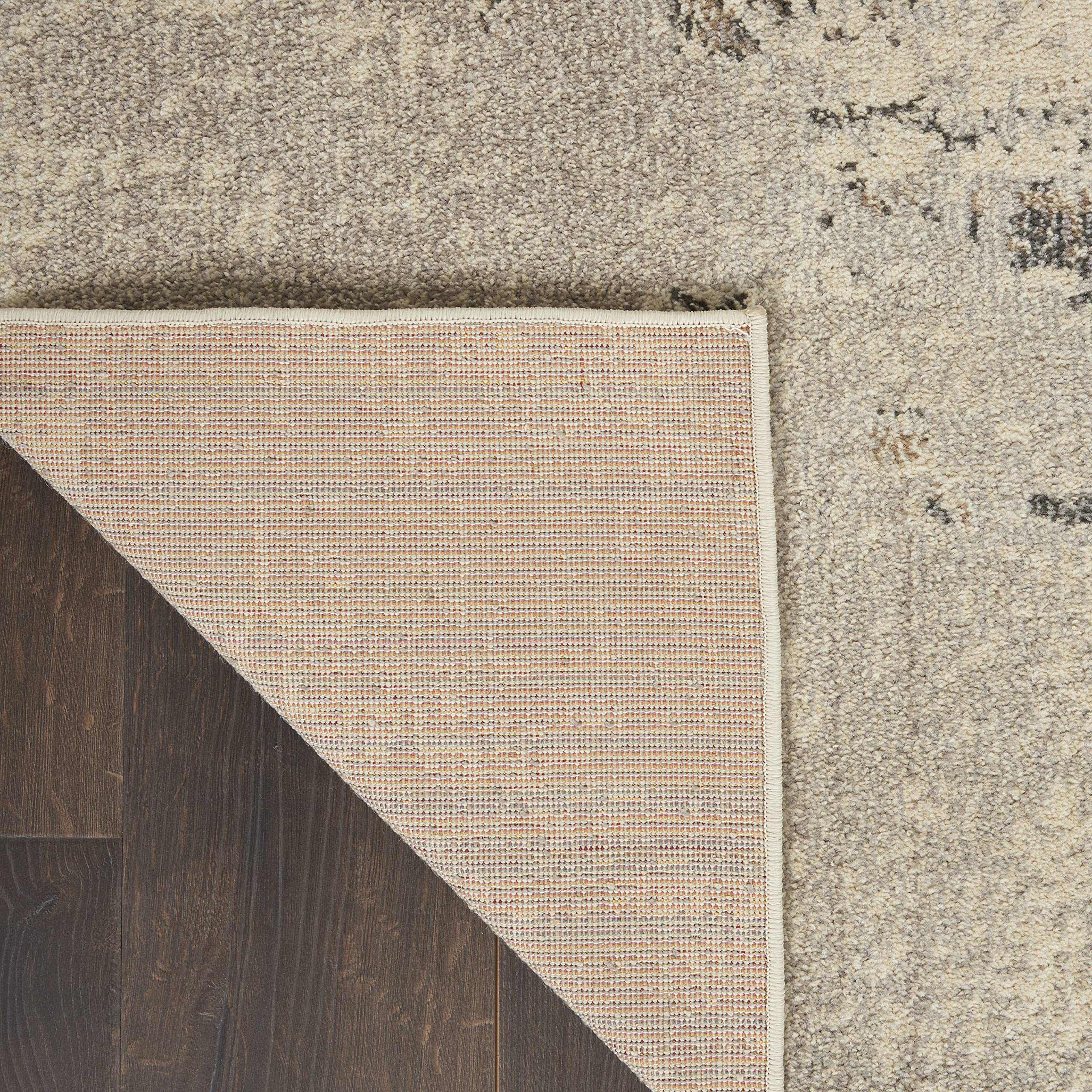 Nourison Celestial Modern Abstract Ivory/Grey 9' x 12' Area Rug - Easy to Clean, Non-Shedding, Stain Resistant for Bedroom, Living Room, Dining Room & Kitchen | Perfect for Home Decor, Office & High Traffic Areas (9x12)