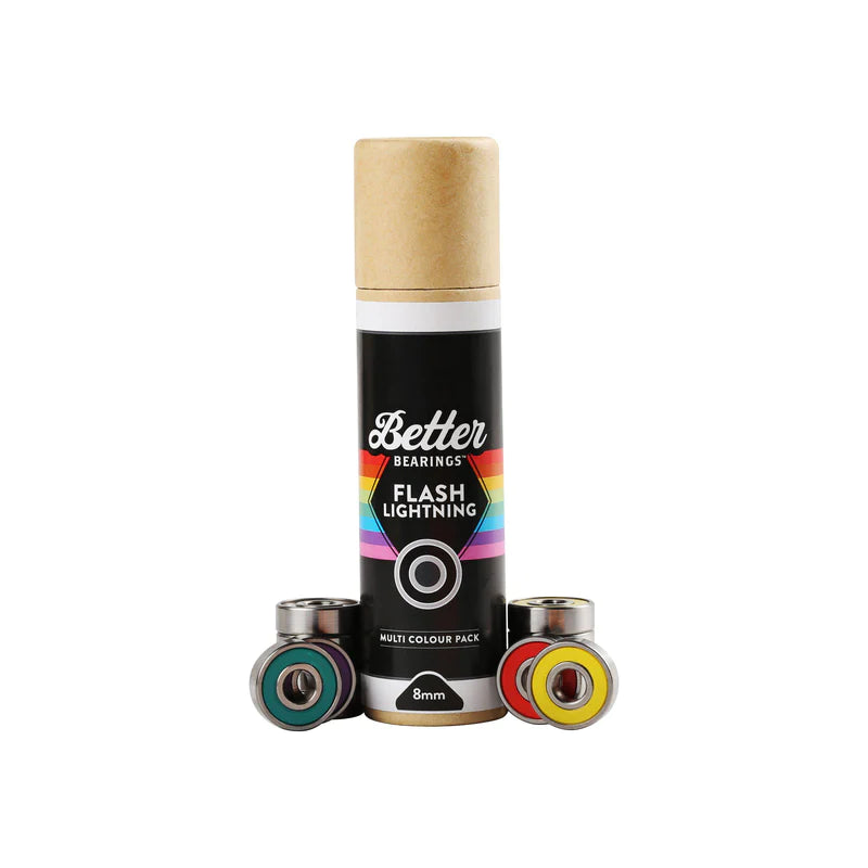 Better Bearings - High Performance Flash Lightning Bearings for Skateboards, Scooters & Rollerblades | Durable & Smooth Ride