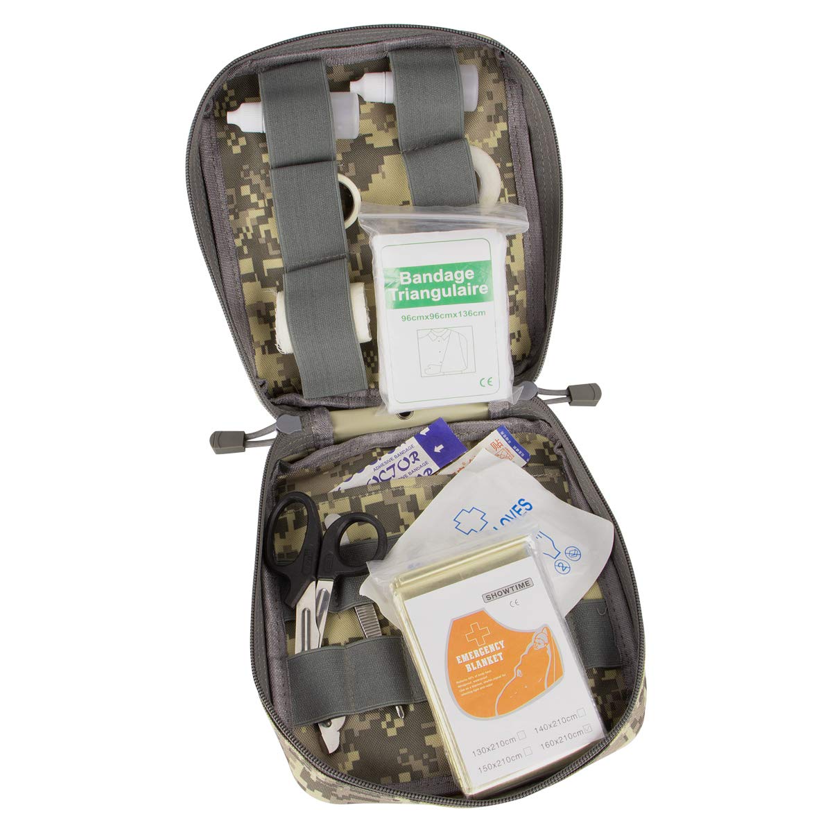 IronSeals Tactical Drop Leg Medical Pouch - EMT First Aid Kit & Utility Pouch for Emergency Responders, Outdoor Adventures & Survival Gear (Black)