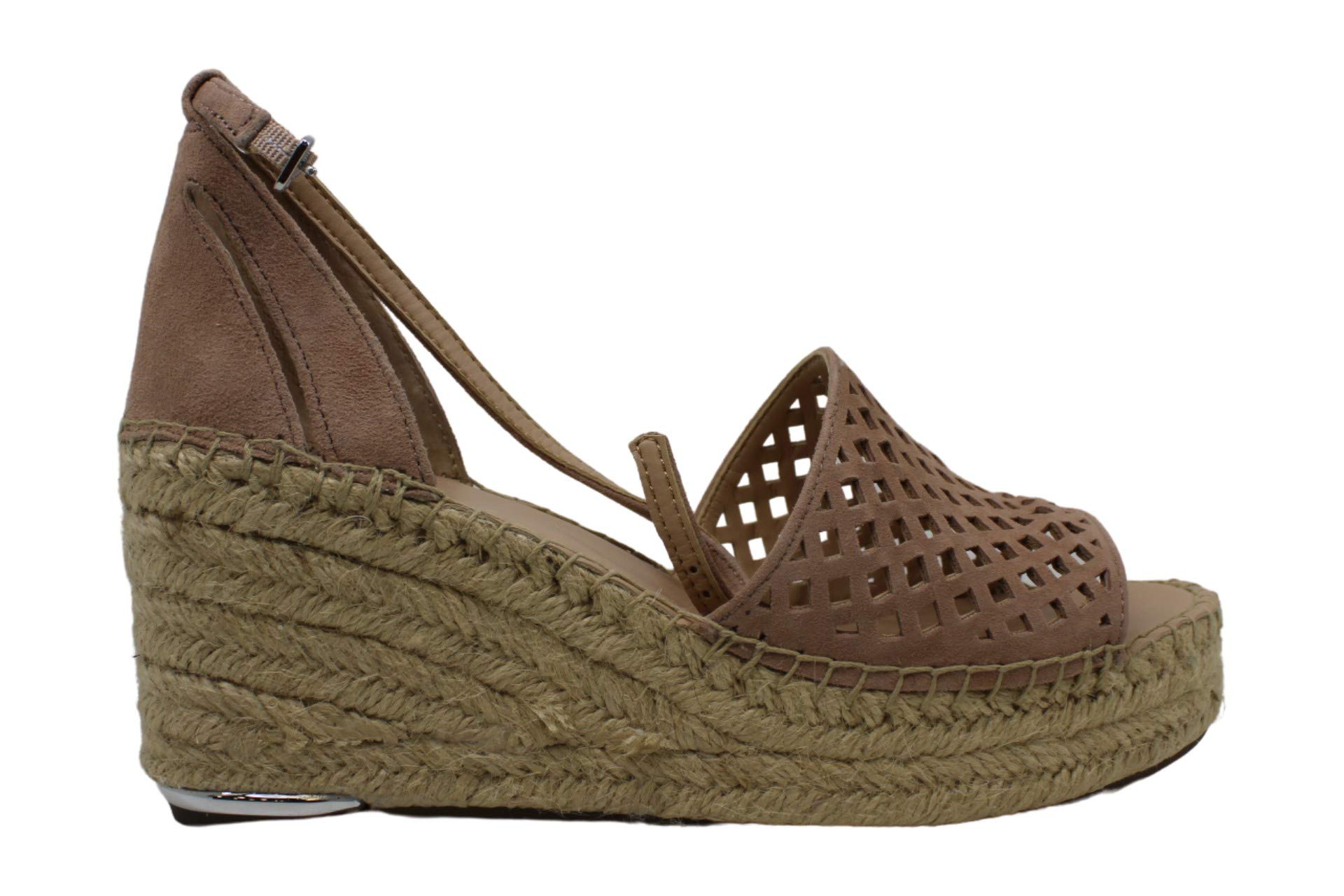 Franco Sarto Women's Calabria Leather Open-Toe Platform Sandals - Comfortable Casual Summer Shoes for Beach, Vacation & Everyday Wear