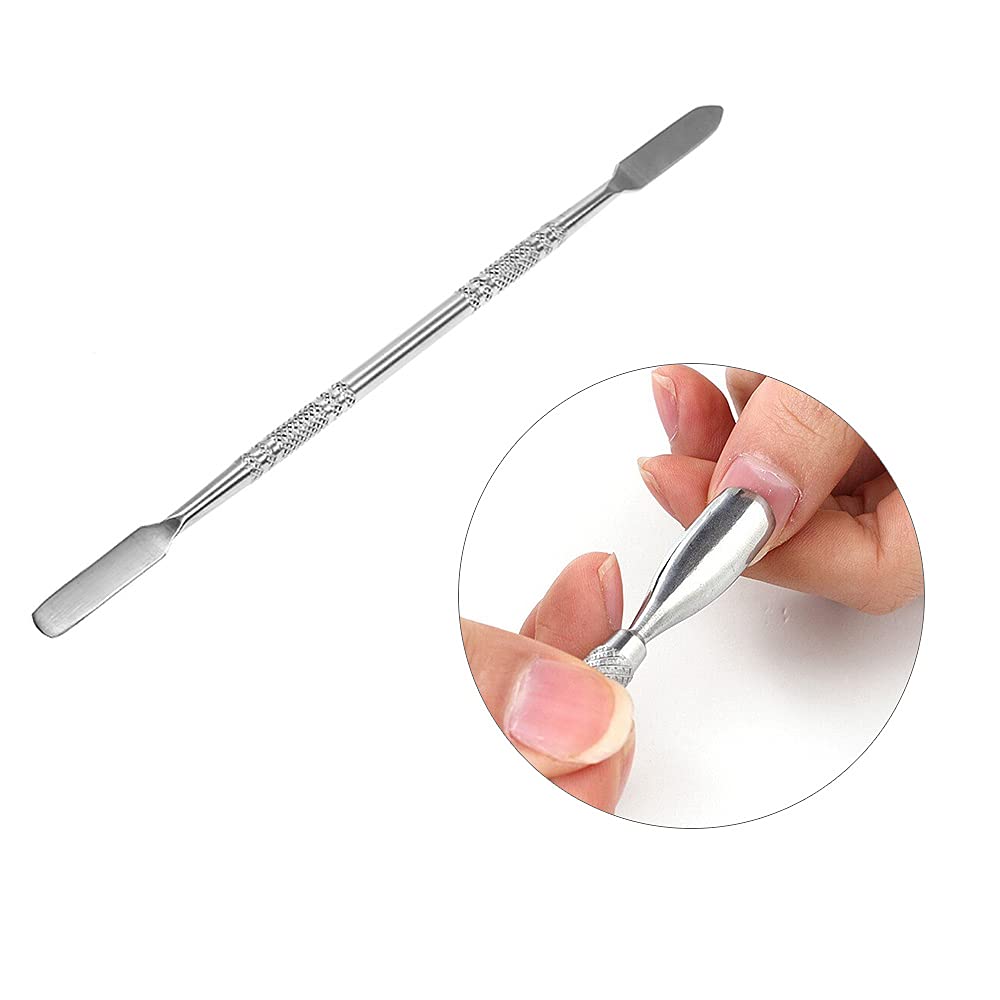 Professional Nail Art Palette & Stainless Steel Spatula for Acrylic Makeup - Salon & Home Use