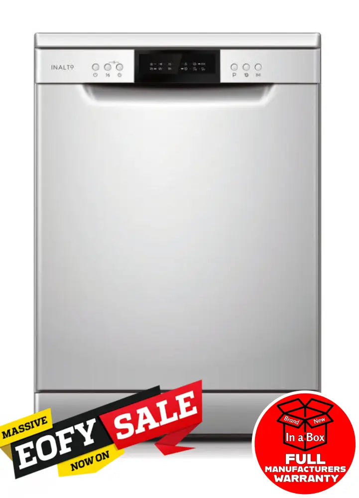 InAlto IDW7S 60cm Freestanding Dishwasher - Stainless Steel Energy Efficient Compact Dishwasher for Small Kitchens & Apartments