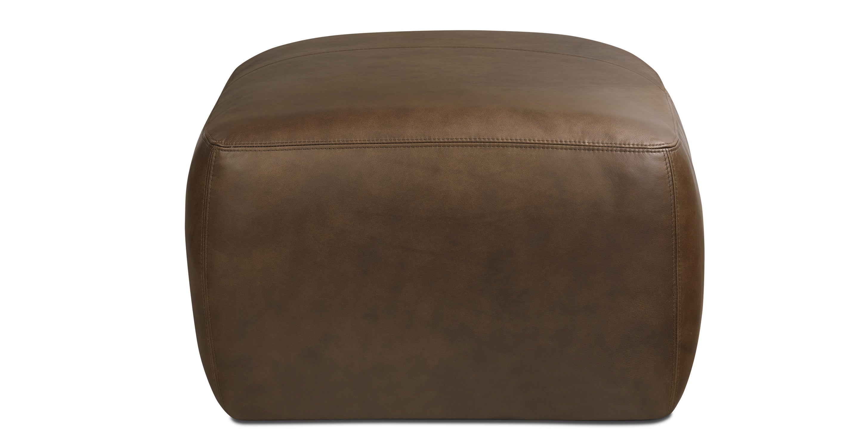 Premium Denver Leather Ottoman - Soft & Durable Footrest, Storage Bench - Perfect for Living Room, Bedroom, Home Decor & Relaxation