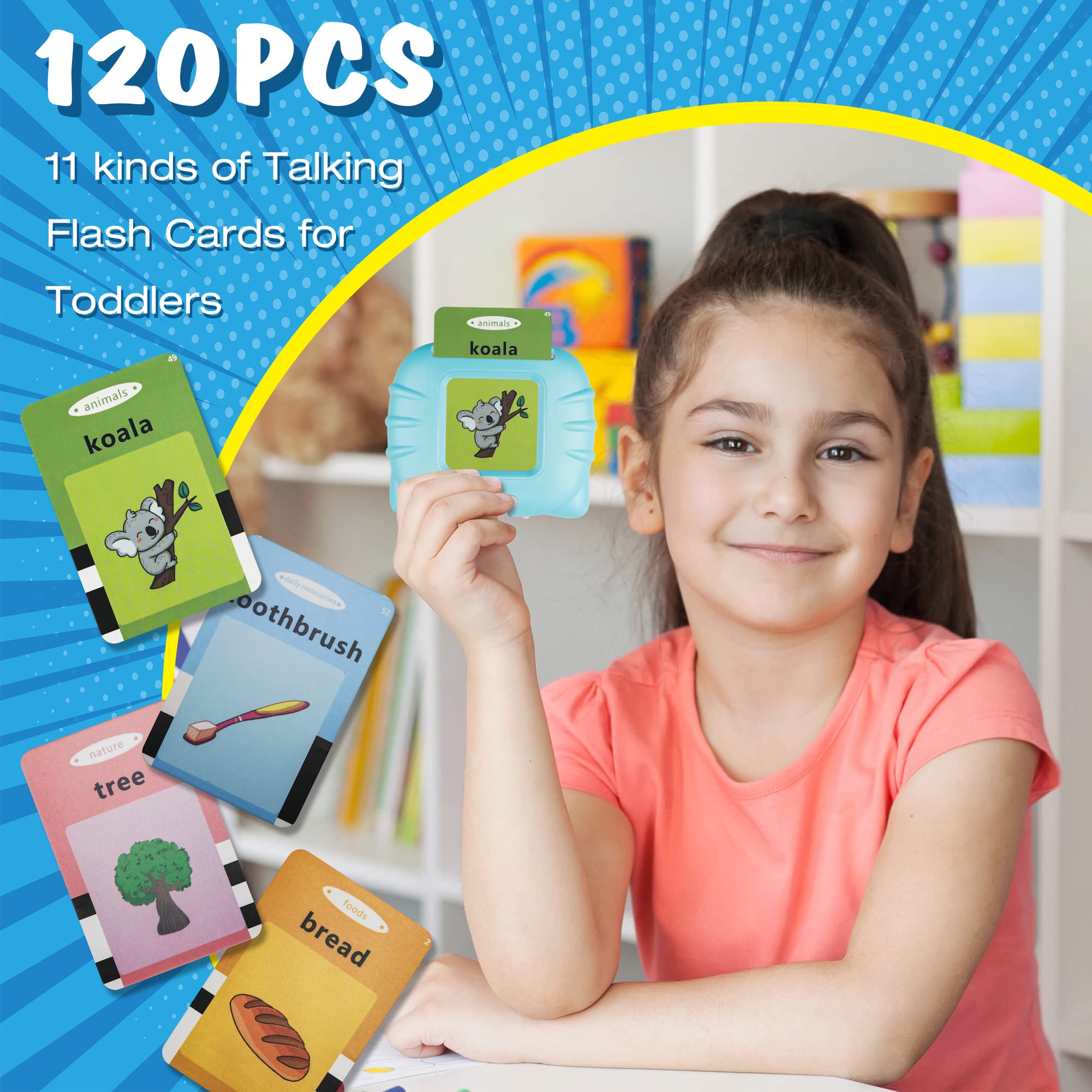 Educational Toddler Toys for 2-5 Year Old Boys & Girls | Autism Sensory Learning Toys | Montessori Speech Therapy Flash Cards with 224 Sight Words - Perfect for Preschool Learning, Special Needs Education & Home Schooling Activities