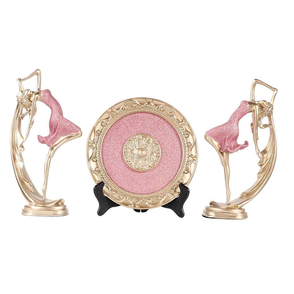 Elegant Pink Ballerina Sculpture - Handcrafted Dancing Girl Statue for Home & Office Decor | Perfect for Living Room, Bedroom, or Gift