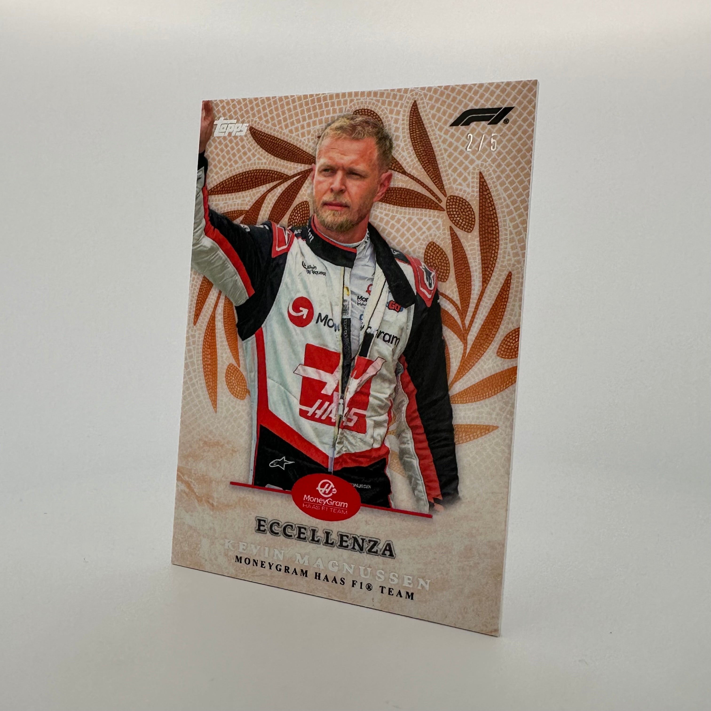 Kevin Magnussen 2024 Topps Eccellenza F1 Trionfo Orange Racing Card - Perfect for F1 Collectors & Motorsport Fans