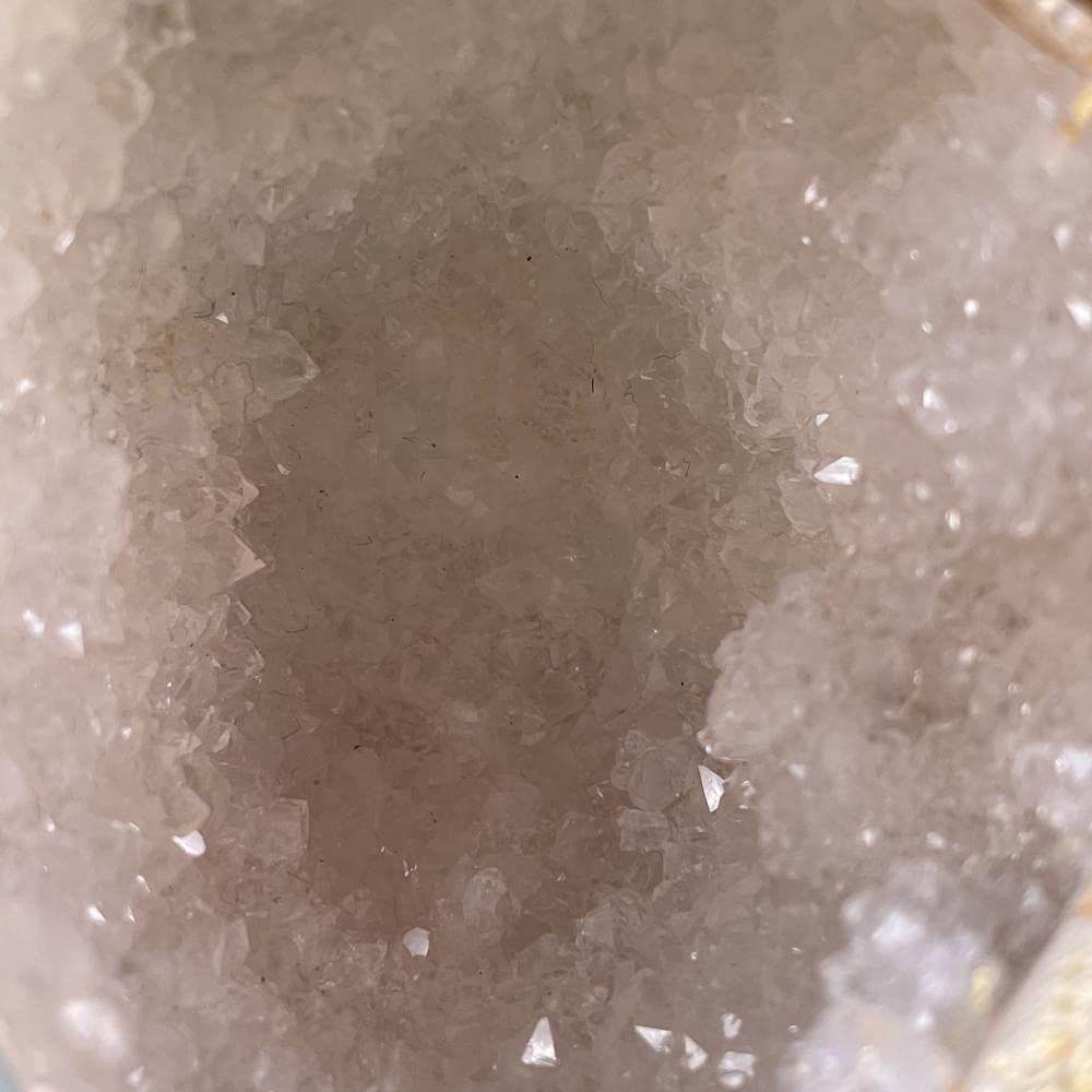Natural Geode Seven Chakras Quartz Cluster Crystal Specimen - Healing Energy Stones for Meditation, Reiki, Yoga & Home Decor (3-4 inch)