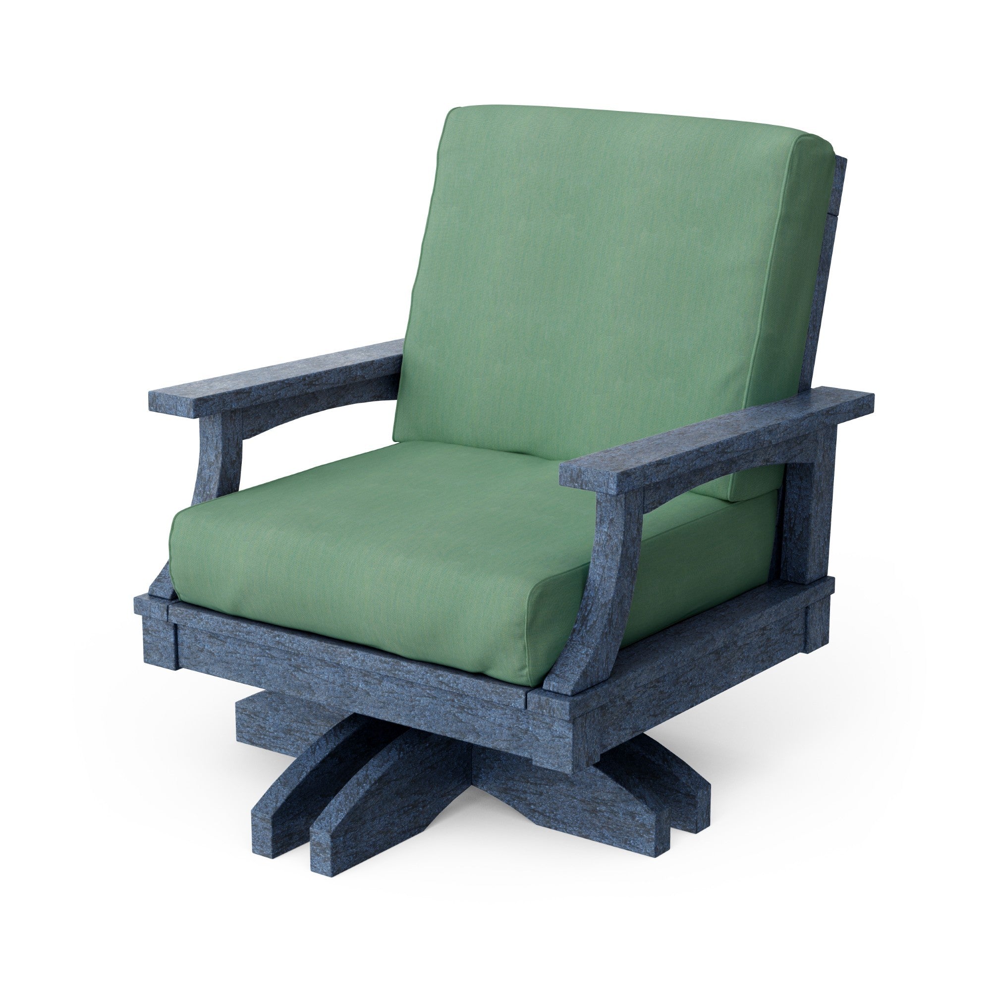 Heritage Deep Seating Swivel Chair - 360° Rotating Patio Lounge Chair with Cushions, Weather-Resistant Outdoor Furniture for Garden, Poolside & Backyard Relaxation
