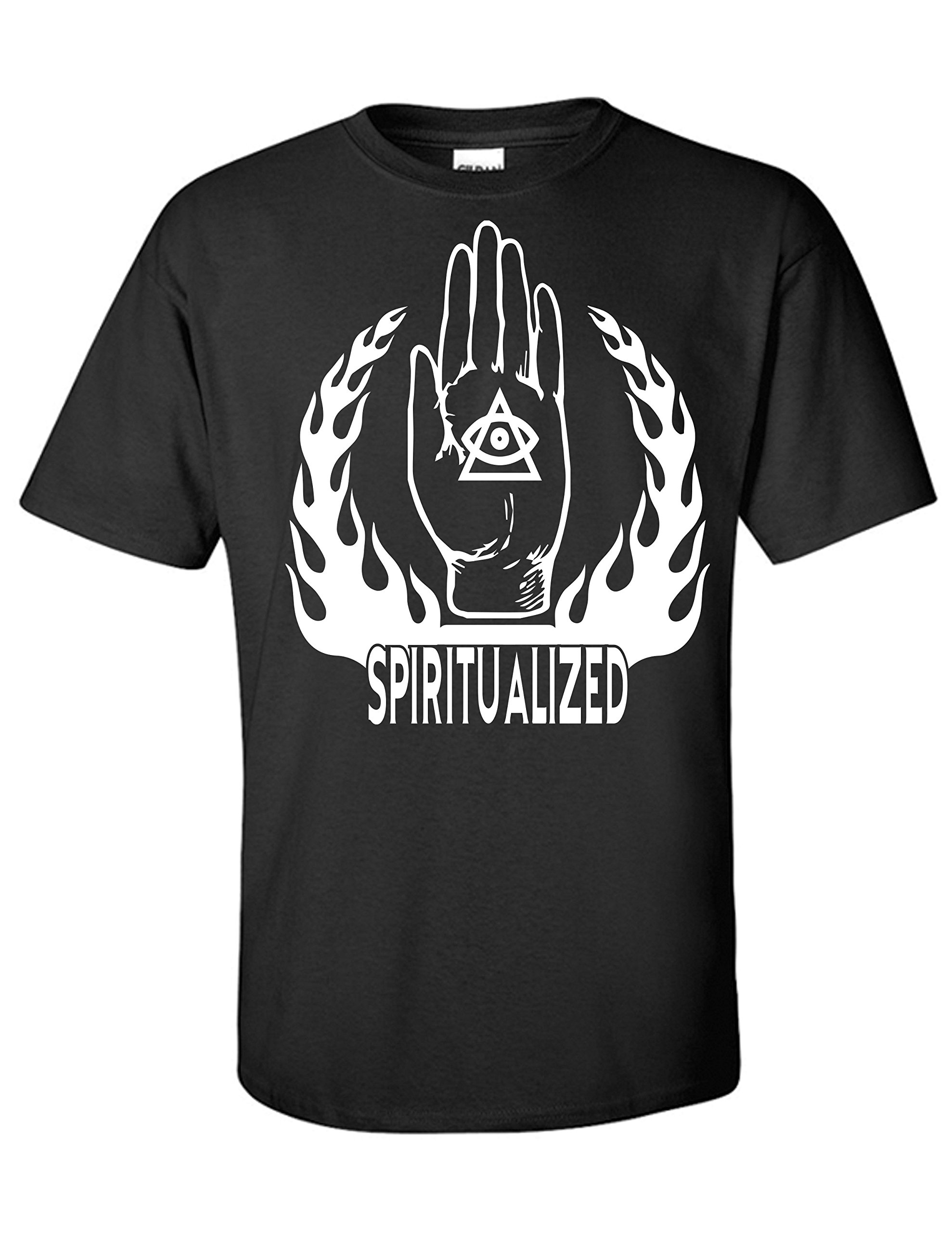 STUFF WITH ATTITUDE SPIRITUALIZED Black Graphic T-Shirt for Men & Women | Soft Cotton Tee for Casual Wear, Concerts & Street Style