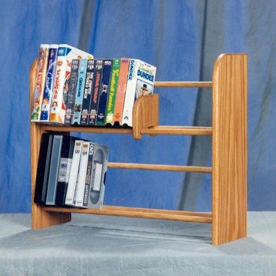 80-Slot Unfinished DVD Storage Rack - Organize Your Movie Collection for Home Theater & Media Room Organization