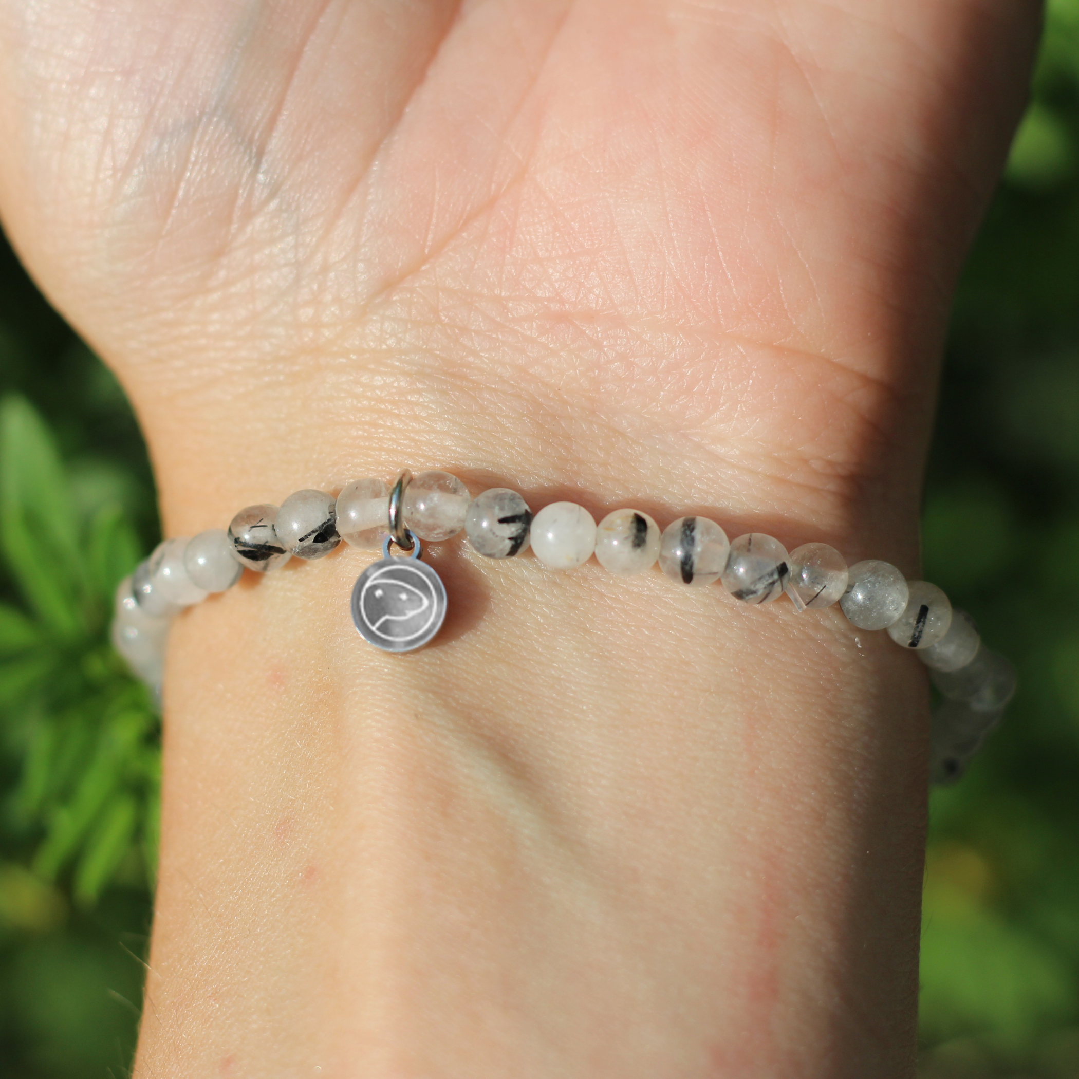 Black and White Dragon Agate Bracelet - Mini Beaded Stretch Bracelet for Women - Spiritual Healing Crystal Jewelry - Perfect for Meditation, Yoga & Everyday Wear