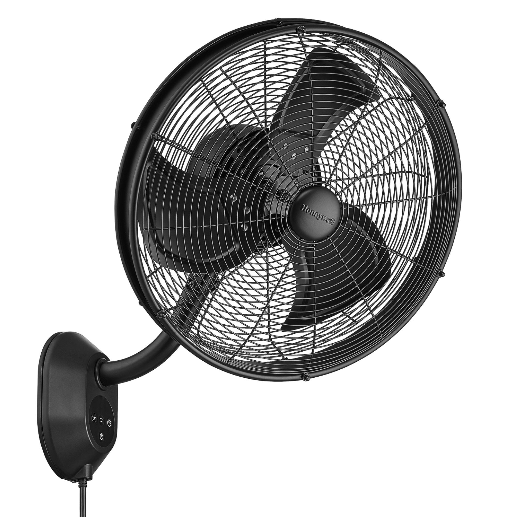Honeywell Indoor Outdoor Wall Mount Fan with Remote Control - Quiet Cooling for Bedroom, Living Room, Patio & Office