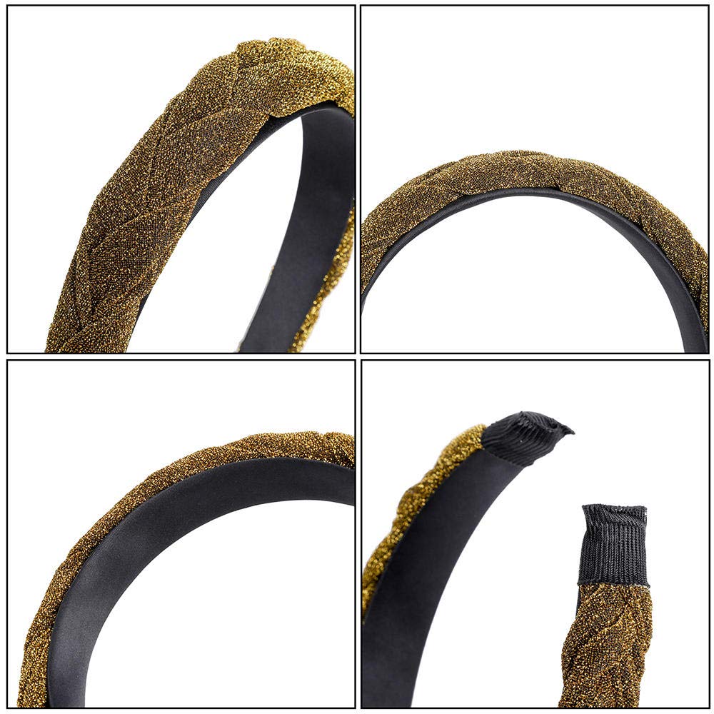**Shiny Woven Hairbands for Girls - Fashionable Braided Headbands & Hair Hoops - Perfect for School, Parties, and Everyday Wear**
