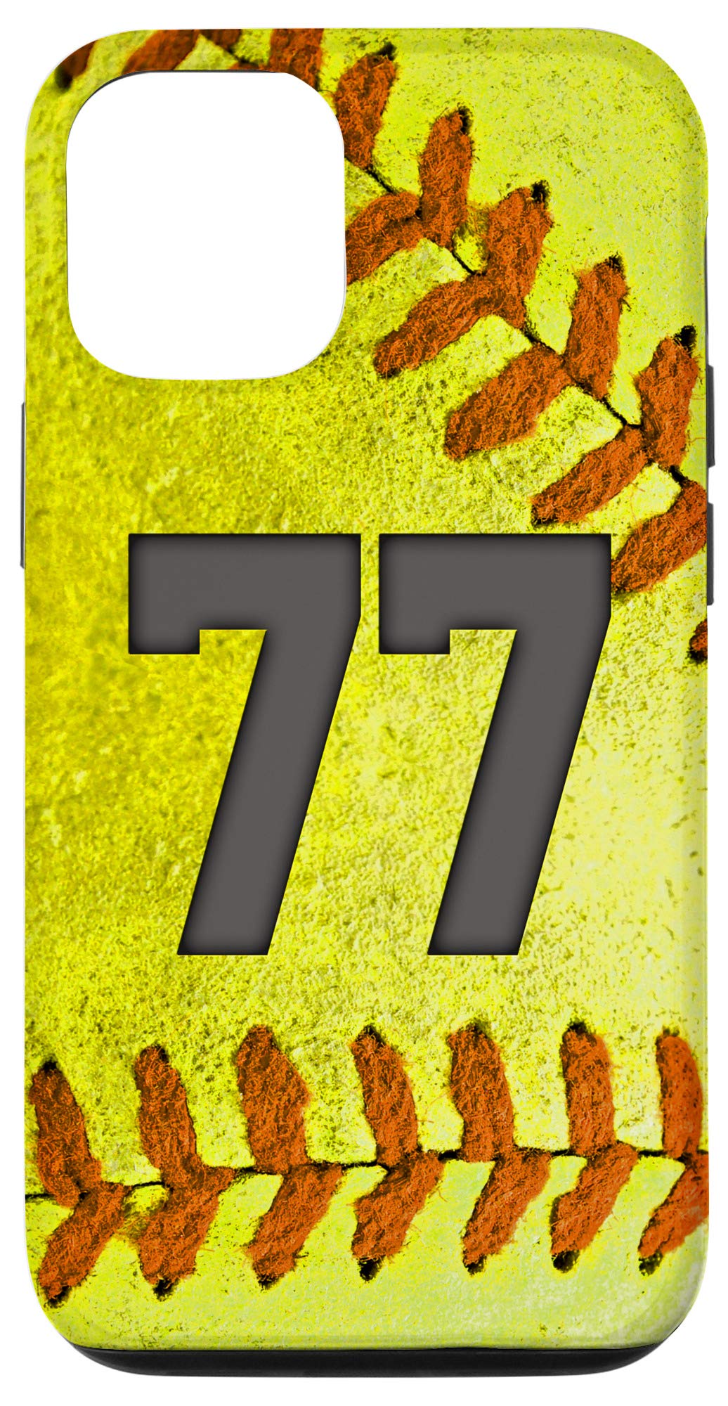 iPhone 12/12 Pro Softball Jersey No.77 Phone Case - Durable Protective Cover for Baseball Fans - Perfect Gift for Softball Lovers & Game Day Accessories