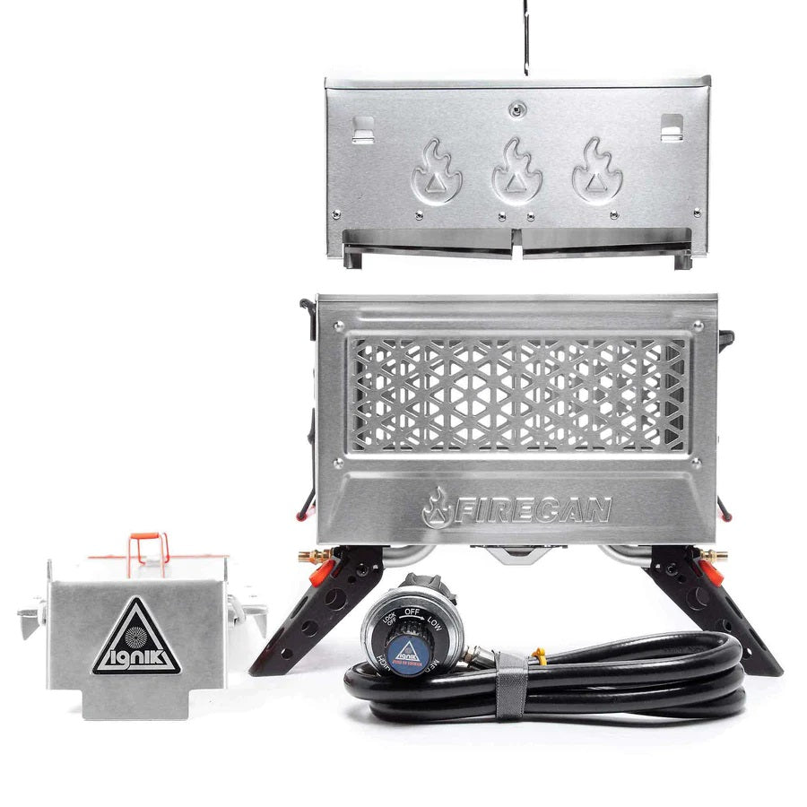 Ignik Outdoors FireCan Deluxe Portable Fire Pit - Stainless Steel Campfire Pit for Backyard, Beach & Camping - Compact & Smokeless Design for Outdoor Gatherings & Adventures