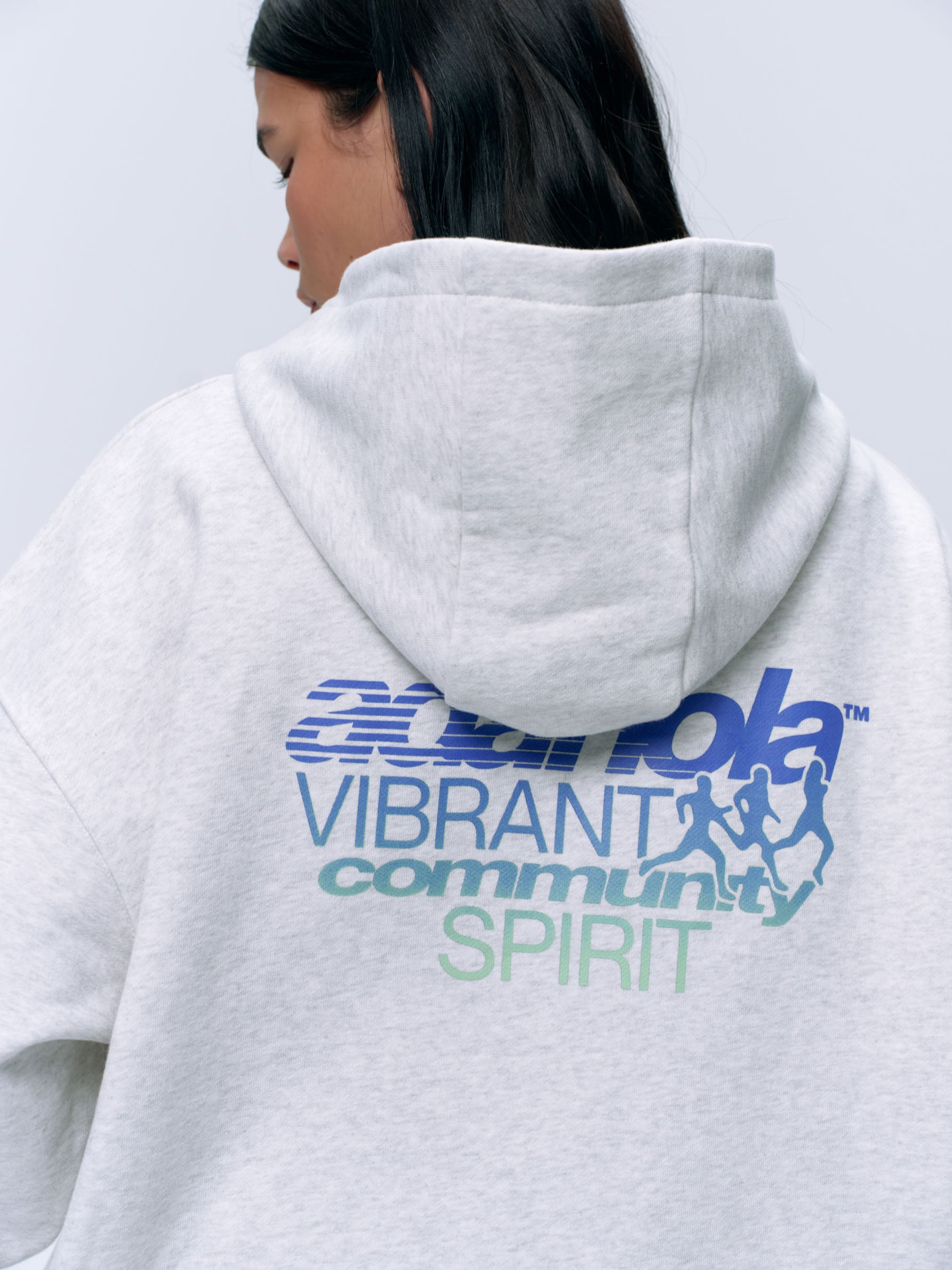 Community Spirit Oversized Hoodie - Light Grey Melange | Cozy Unisex Pullover for Casual Wear & Street Style